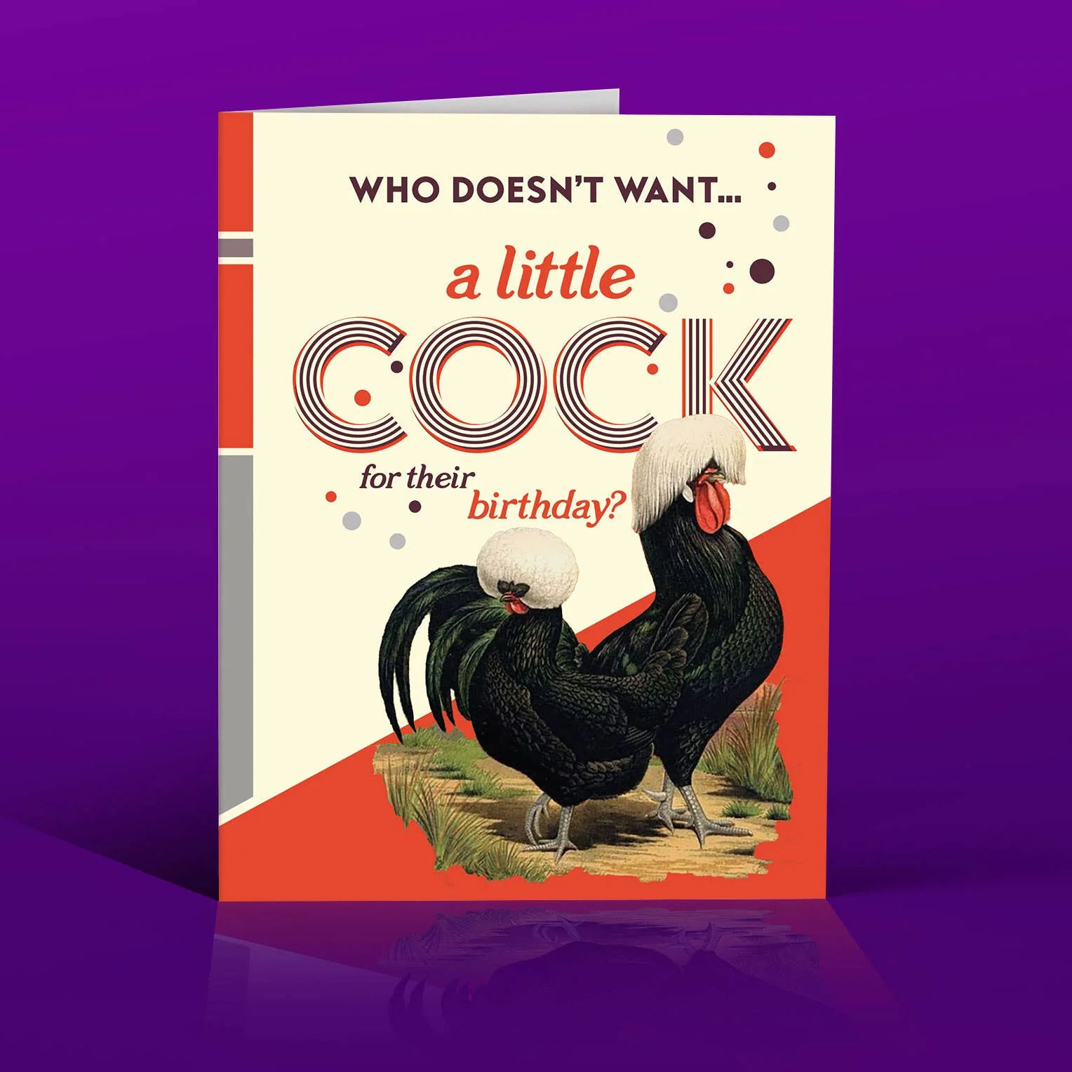 A LITTLE COCK Birthday card - Image 2