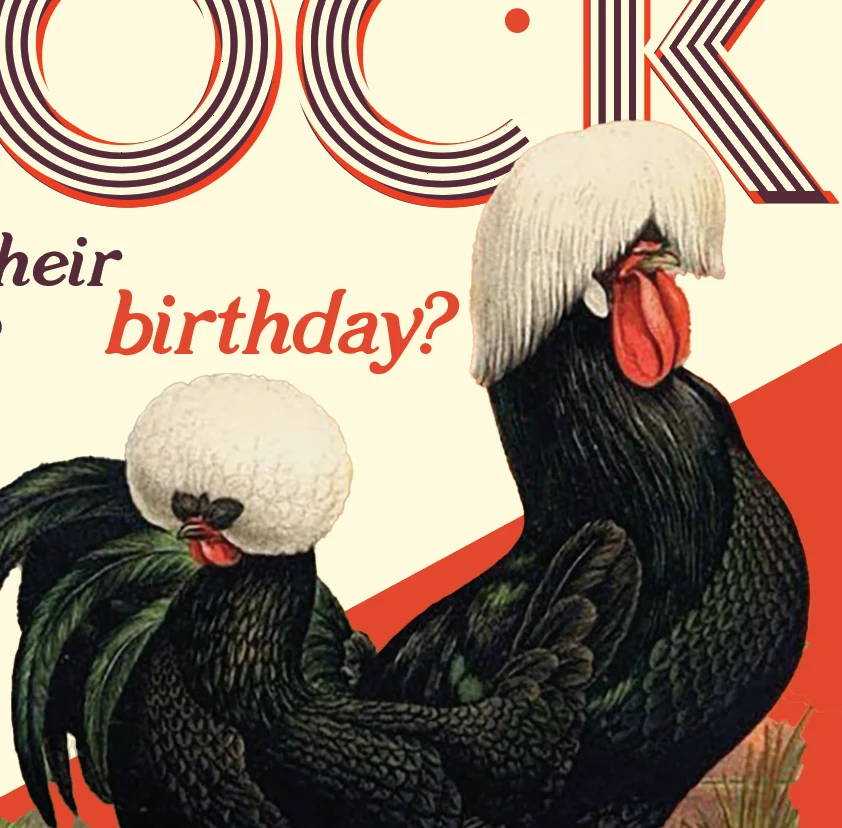 A LITTLE COCK Birthday card - Image 4