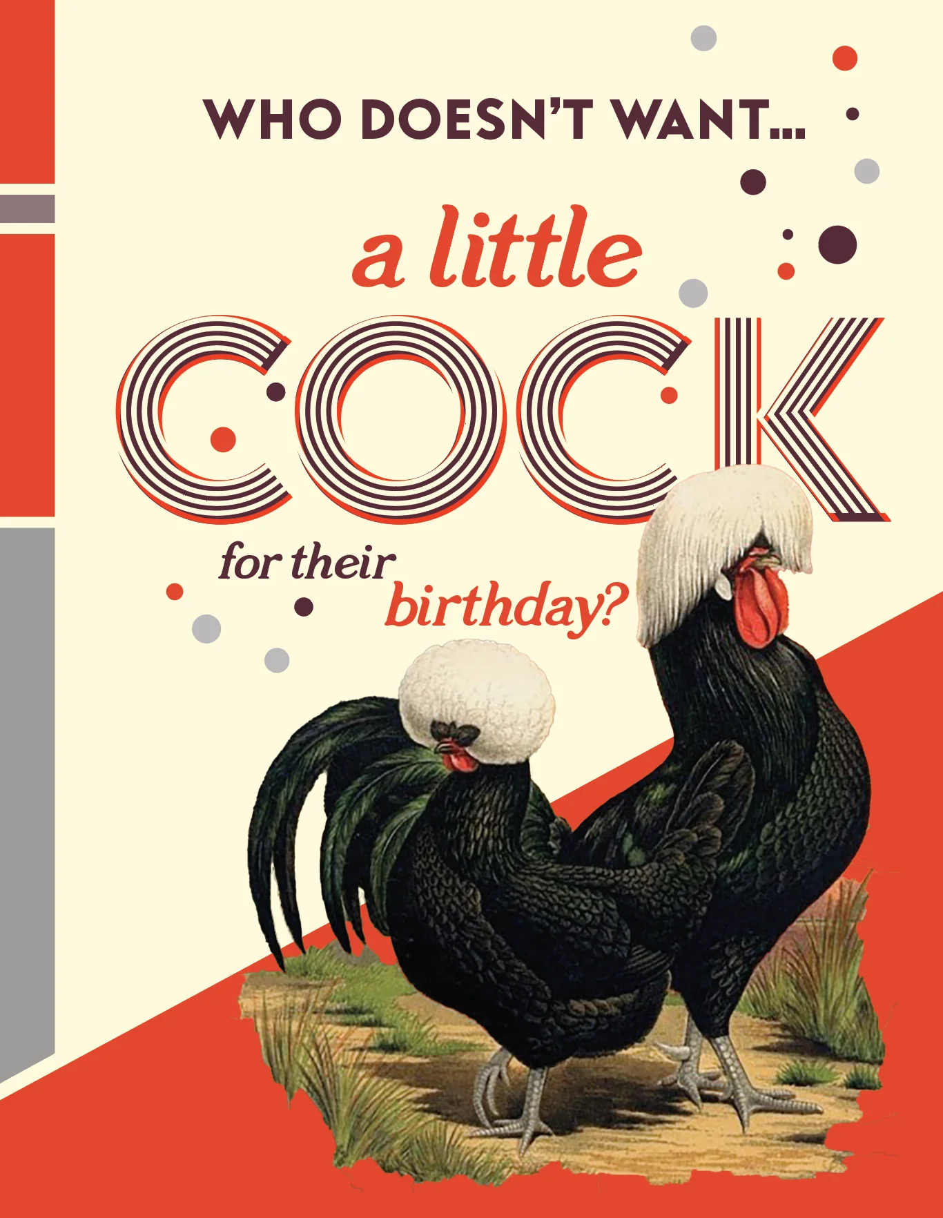 A LITTLE COCK Birthday card - Image 5