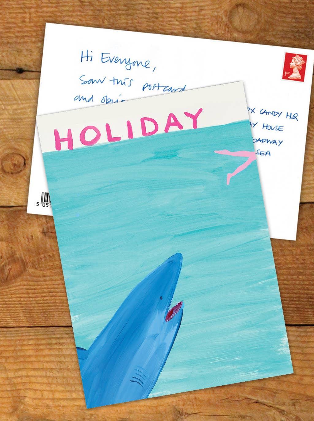 A6 Art Postcard By David Shrigley - Holiday - Image 2