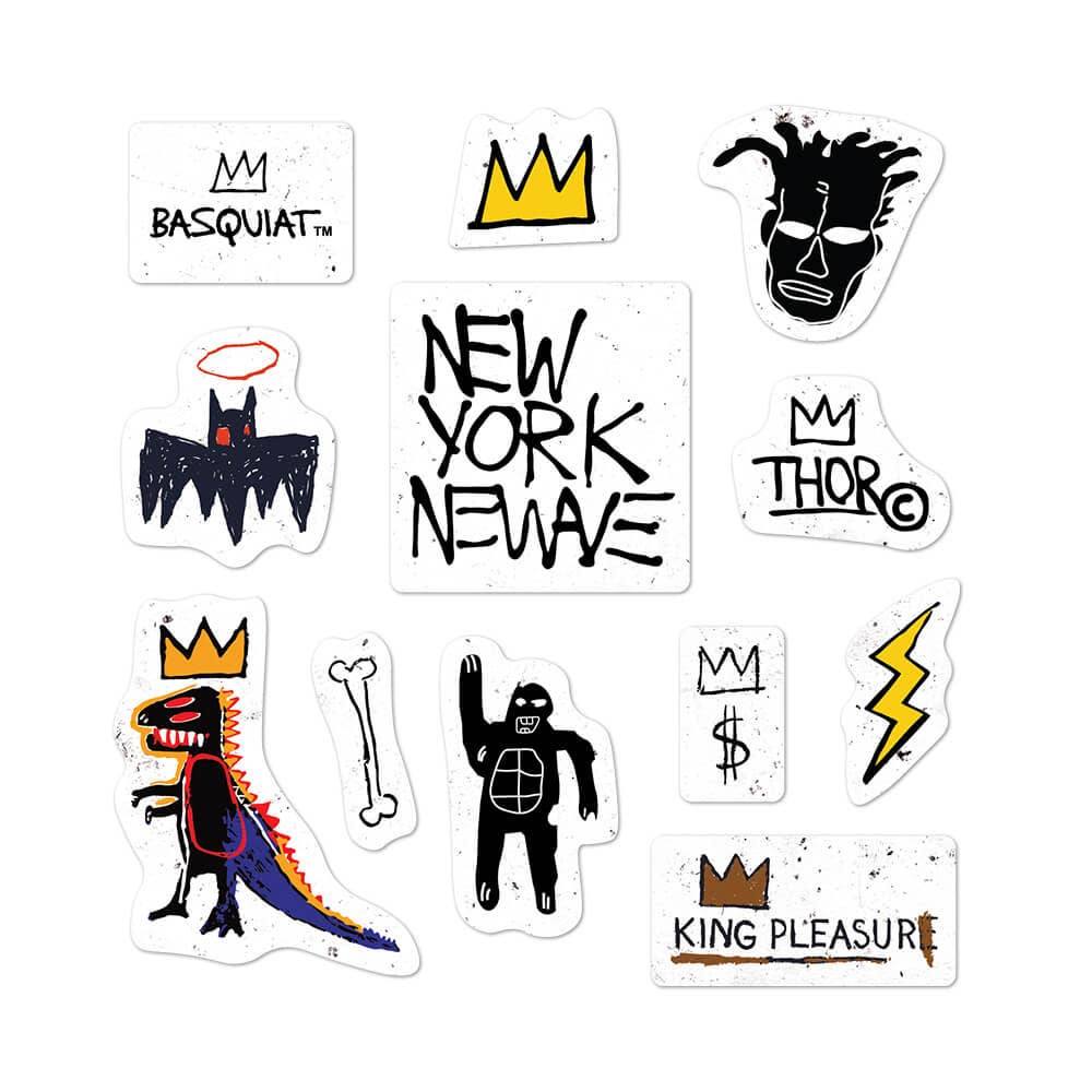 Basquiat's Icons - Sheet of 12 Kiss-Cut Stickers - Image 2