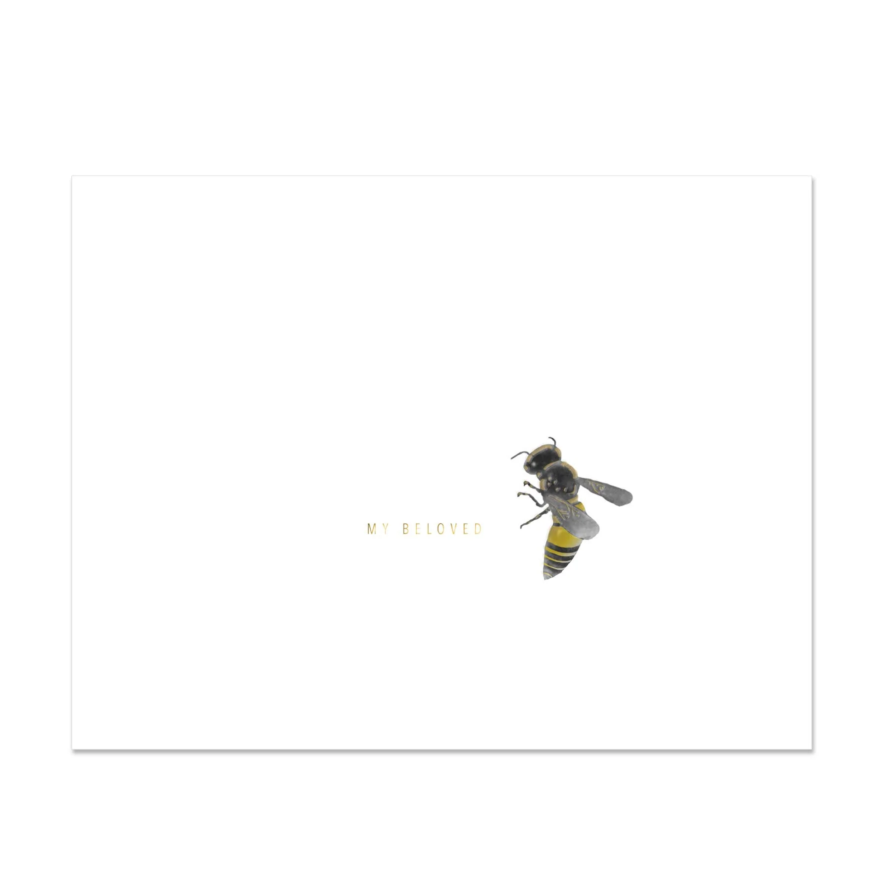Bee My Beloved Foil Stamped Card