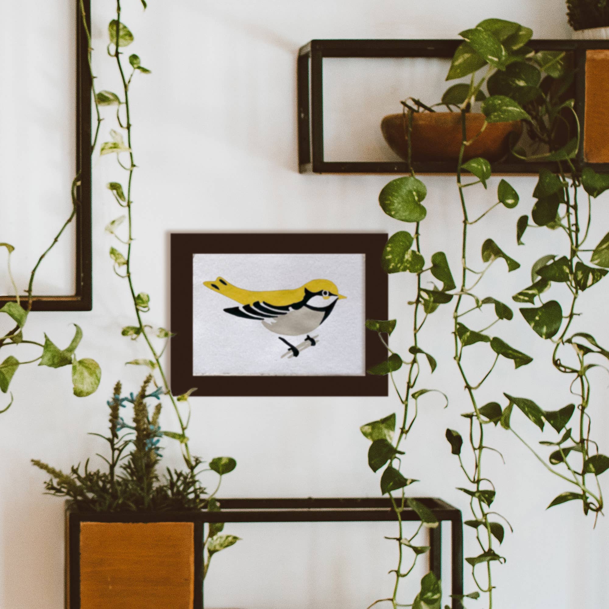 Bird Study: Goldfinch Modern Paint By Numbers Kit - Image 2