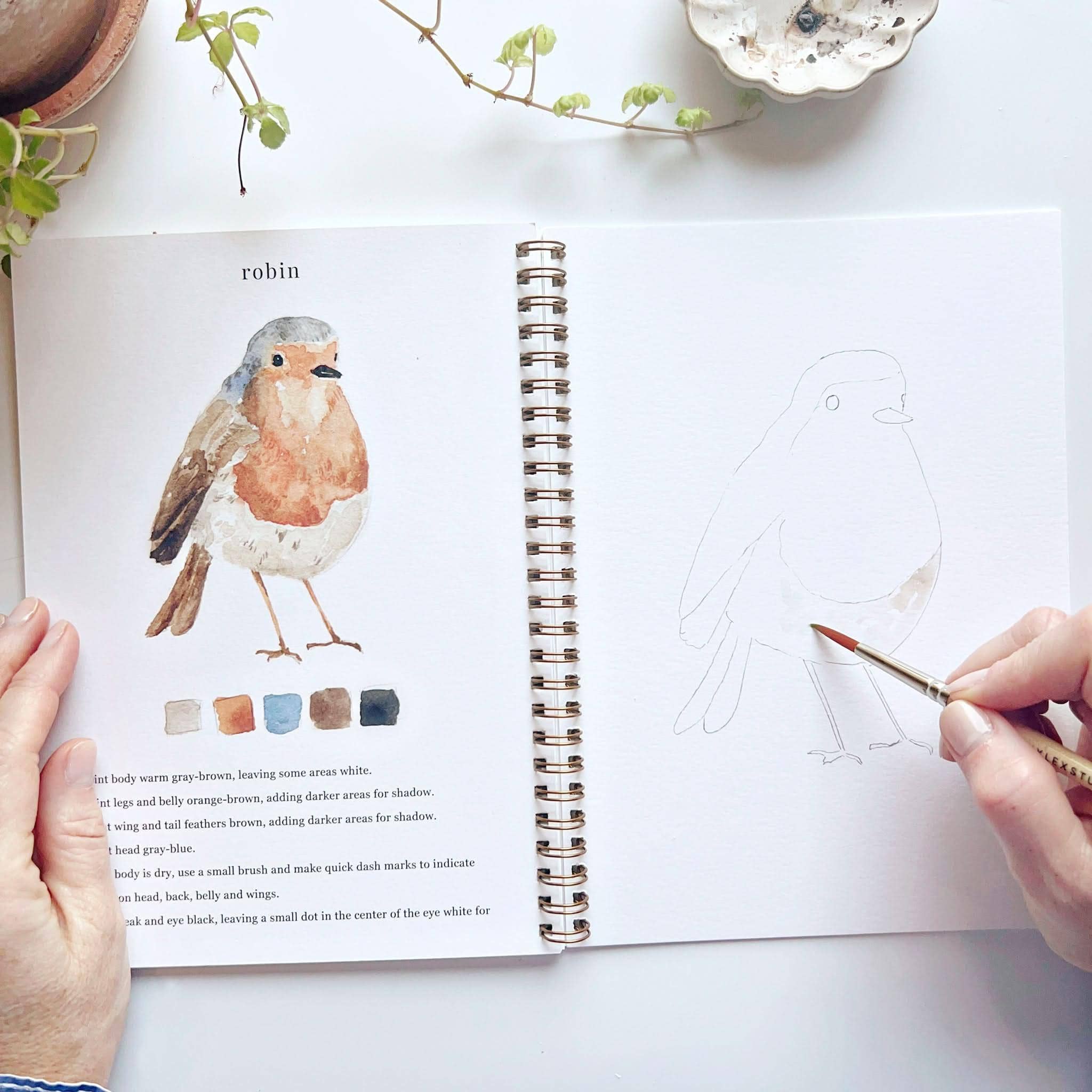Birds Watercolor Workbook - Image 6