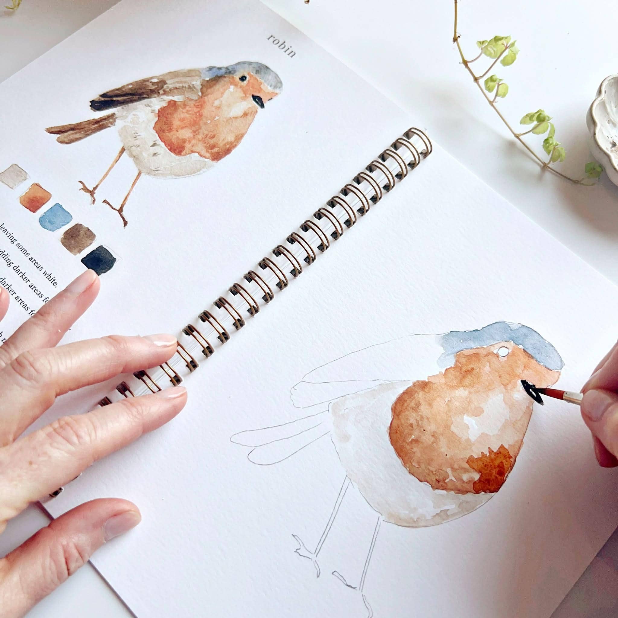 Birds Watercolor Workbook - Image 8