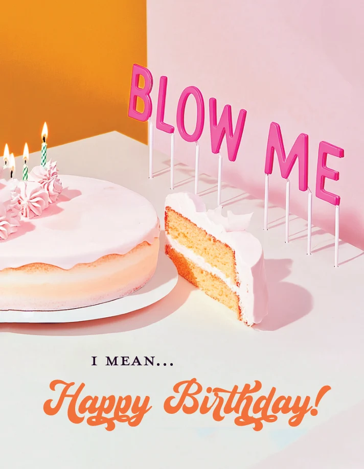 BLOW ME! Birthday card - Image 5