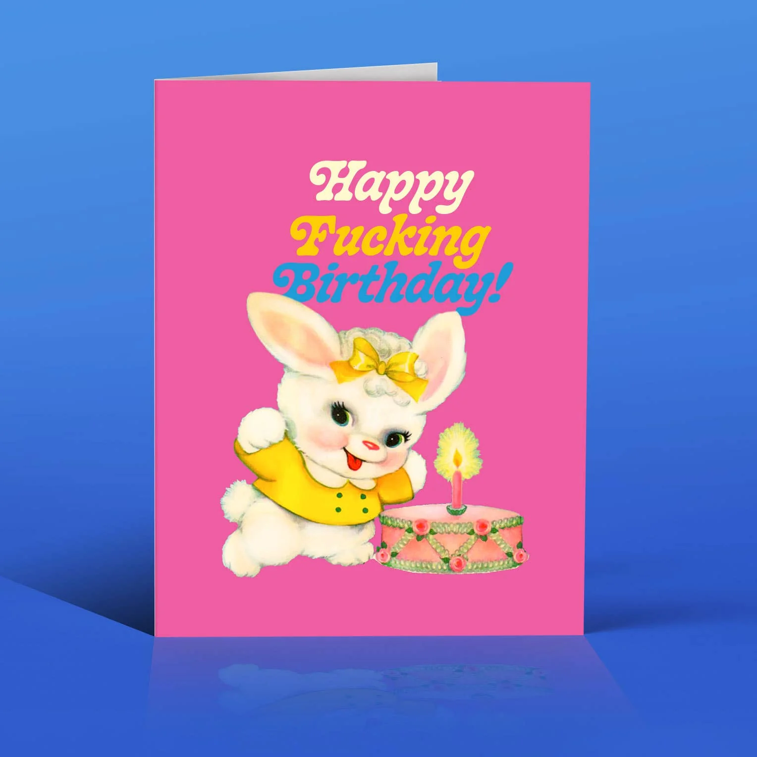 BUNNY PINK! birthday card - Image 2