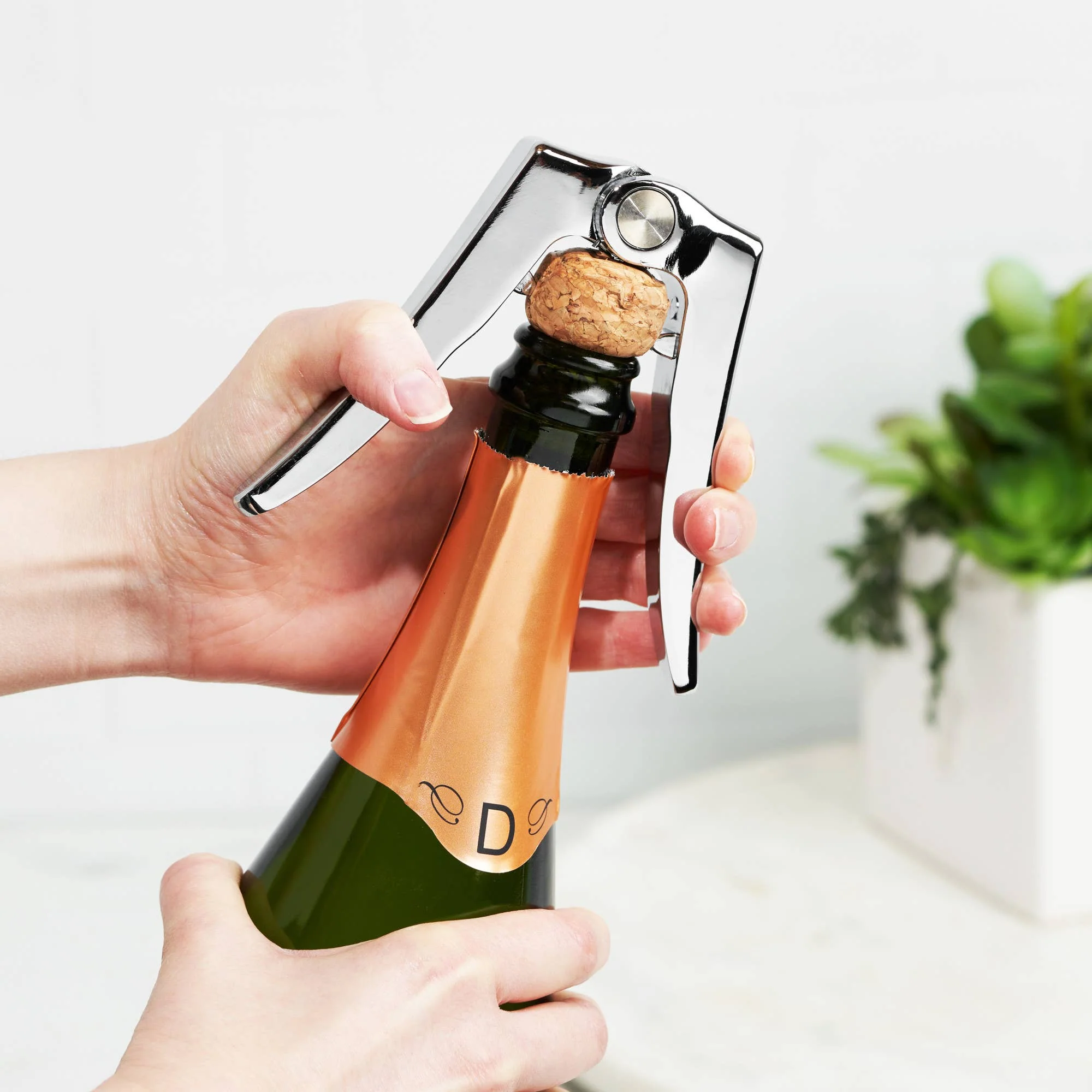 Burst Stainless Steel Champagne Cork Control Remover - Image 3