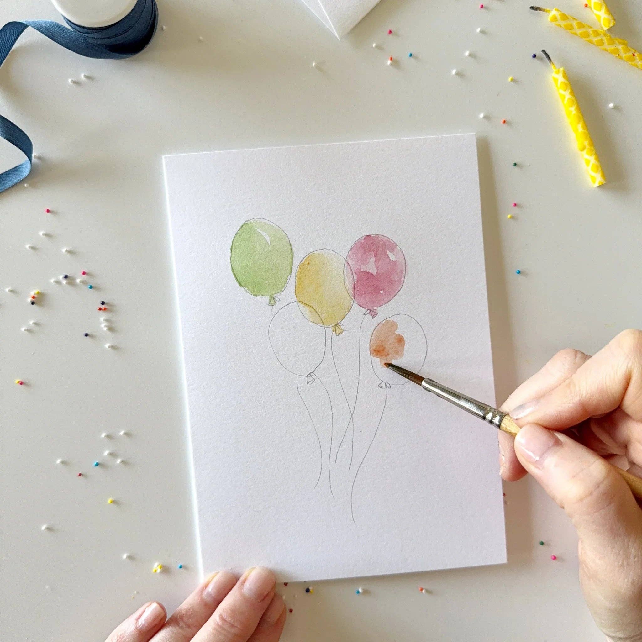 Celebration Watercolor Notecard Set - Image 4