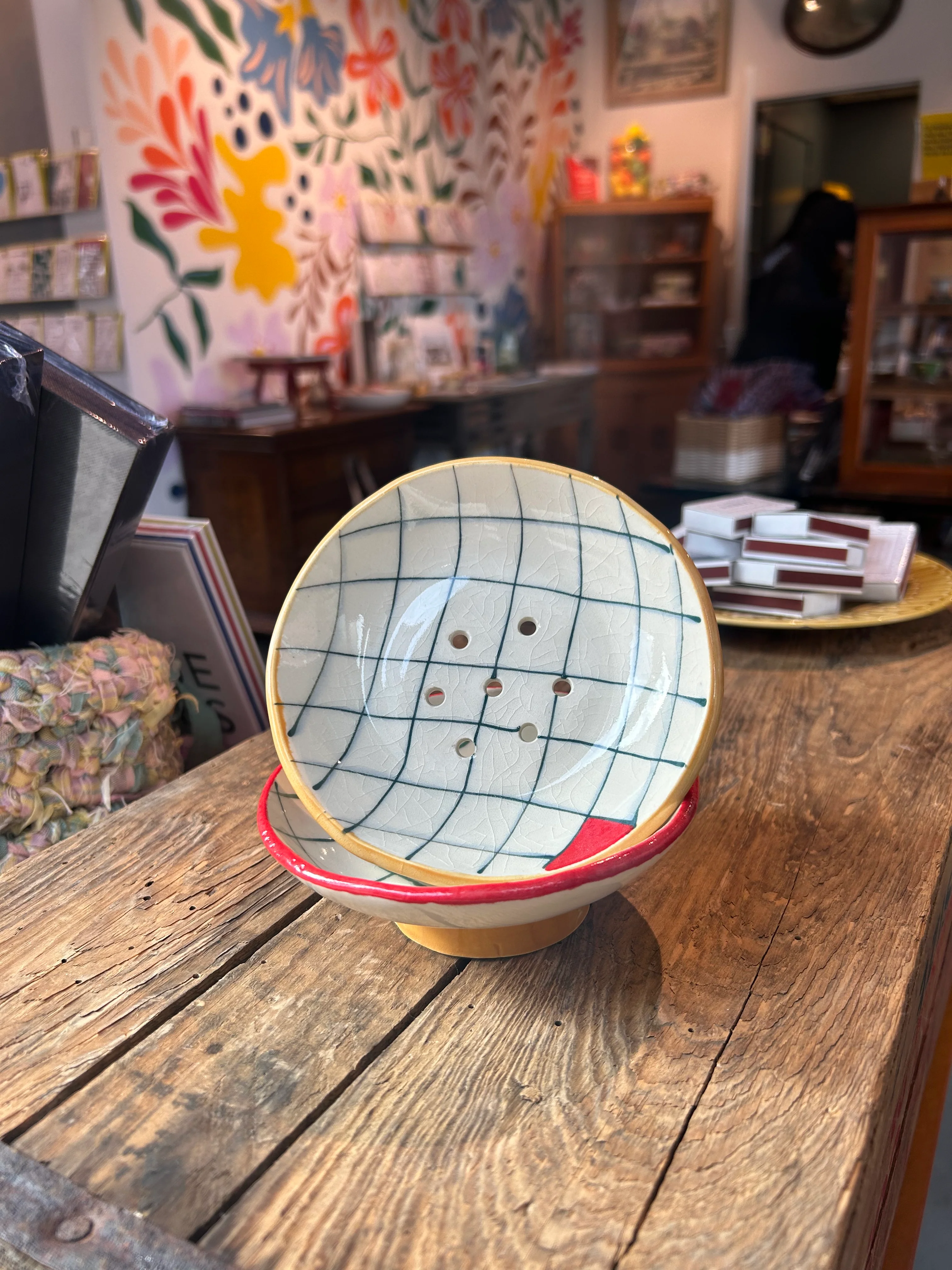 Checkered Trinket-Soap Dish - Image 2