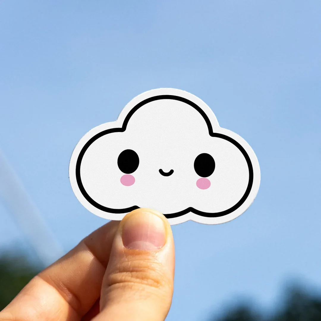 Classic Little Cloud by FriendsWithYou - Die-Cut Sticker - Image 2