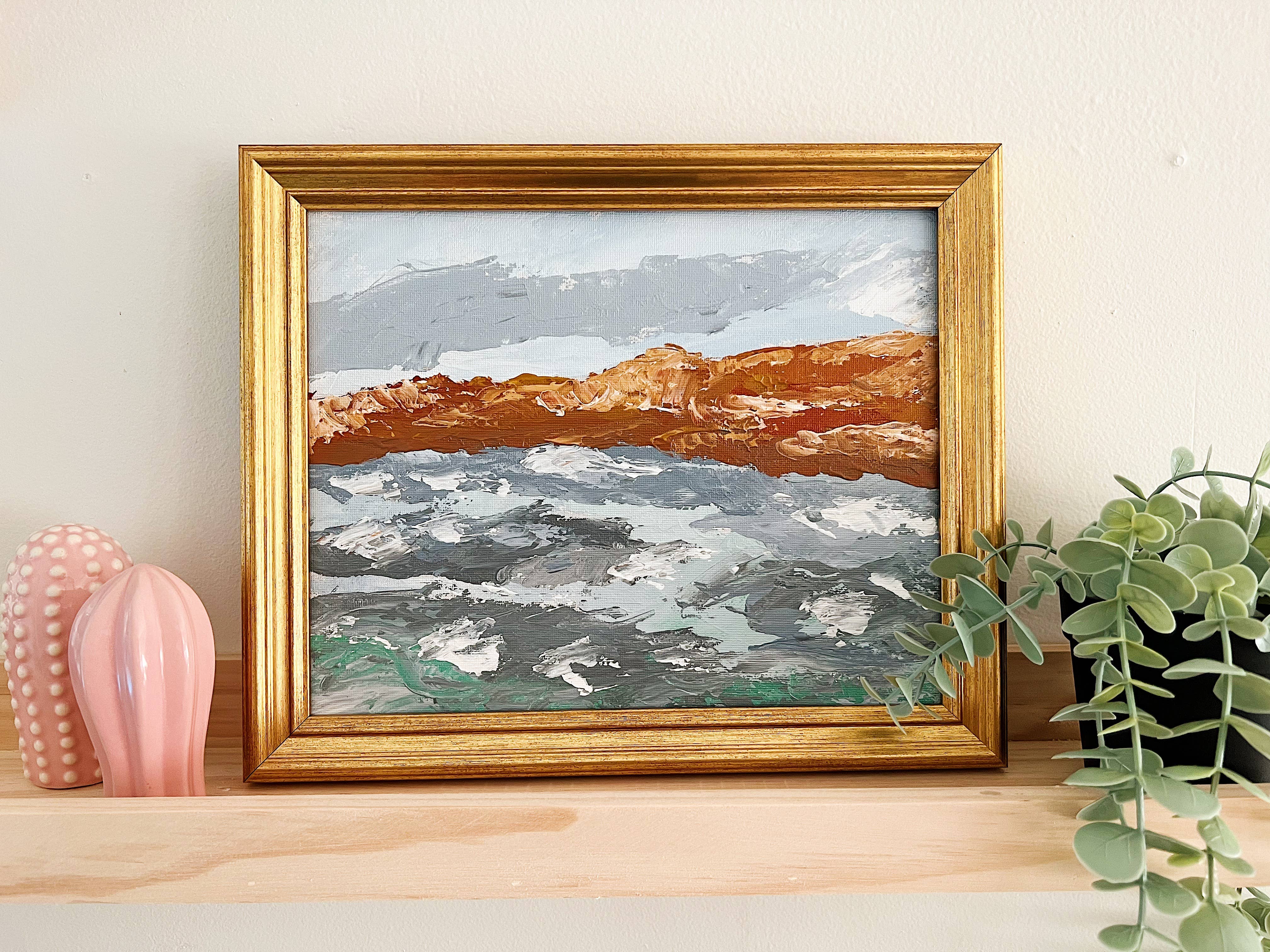 Coastal Cliffs: Palette Knife Painting Kit - Image 3