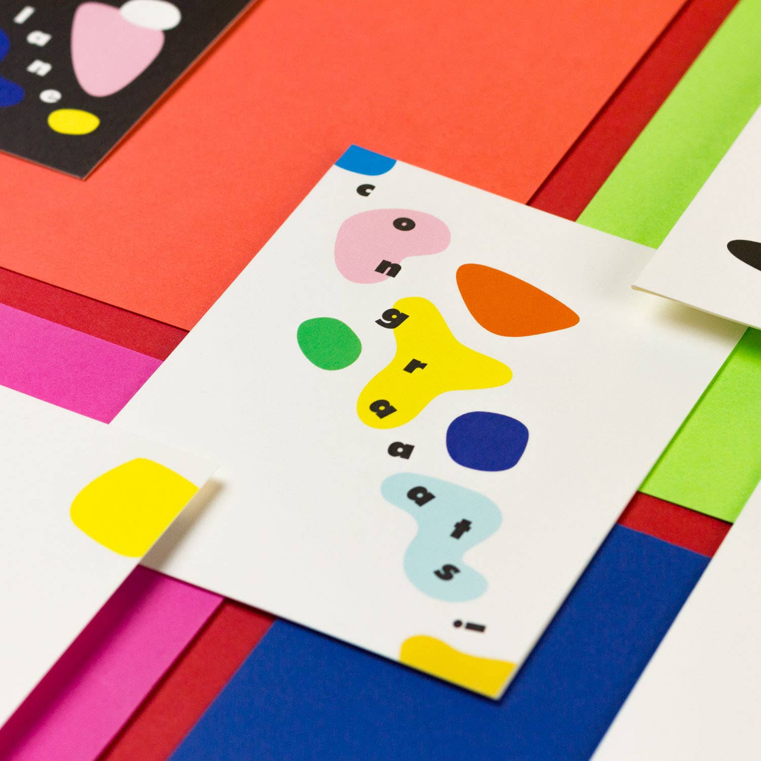 Congraaats! • Abstract Shapes Congrats Card - Image 2