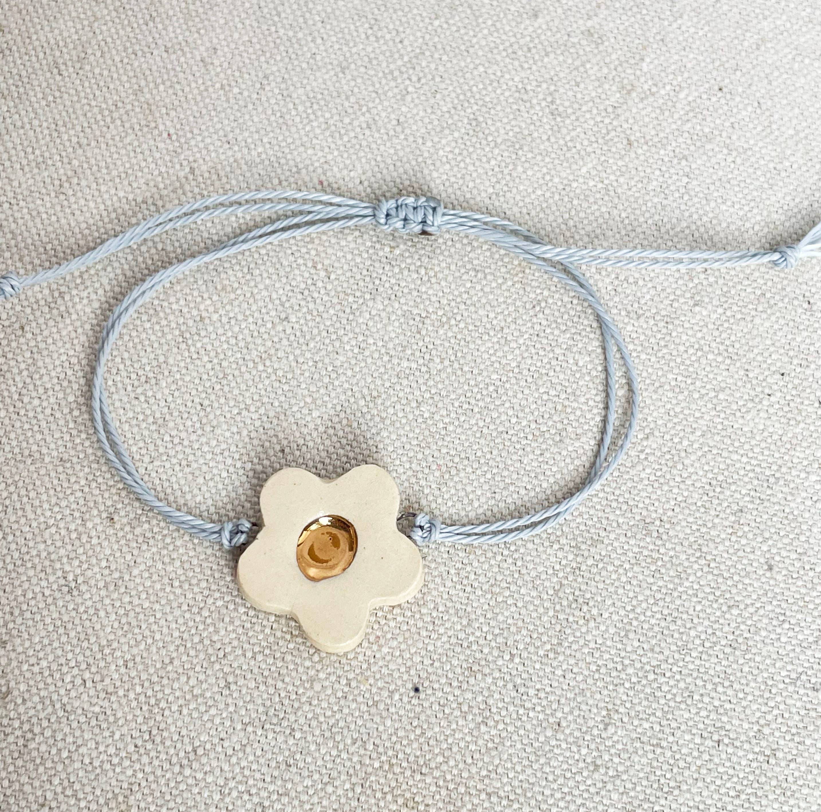 Daisy Charm Bracelet: Navy - Image 12