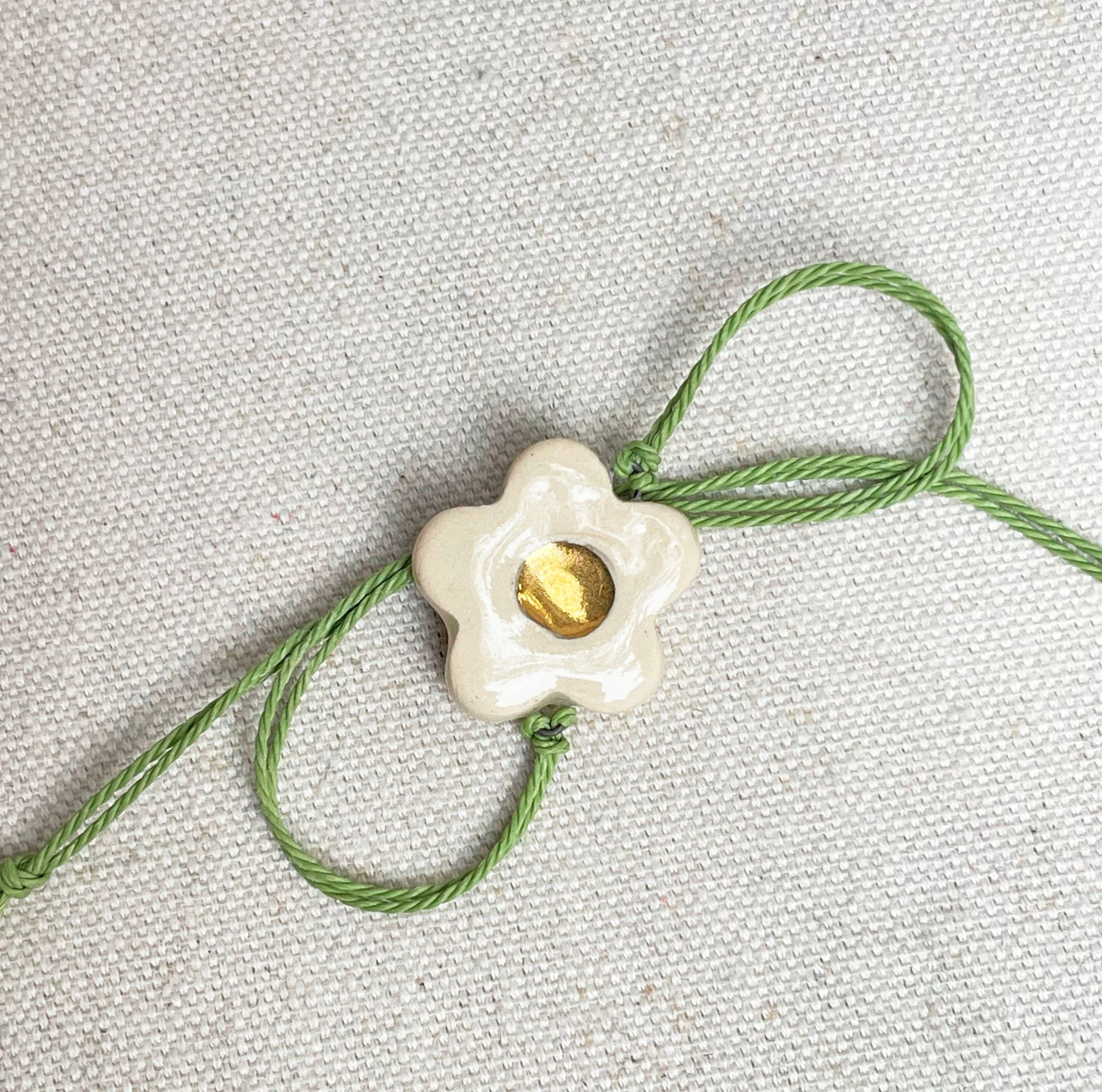 Daisy Charm Bracelet: Navy - Image 5