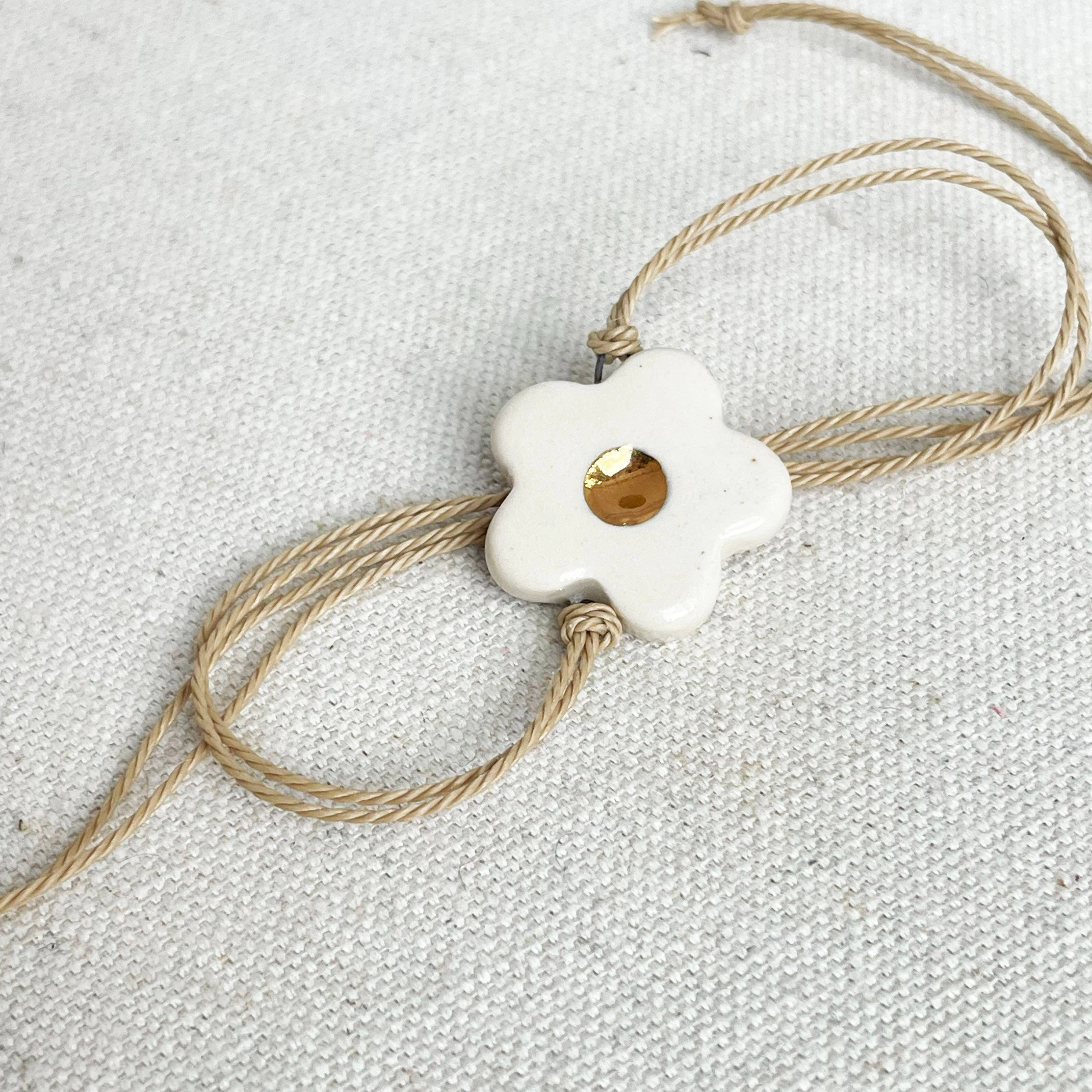 Daisy Charm Bracelet: Navy - Image 8