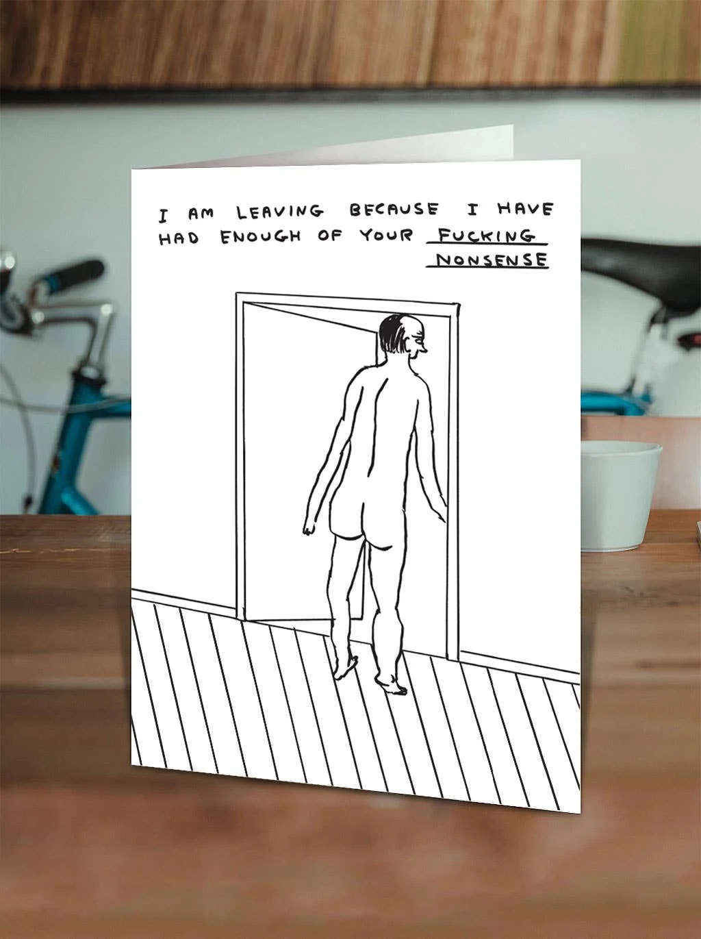 David Shrigley Card I Am Leaving - Image 2