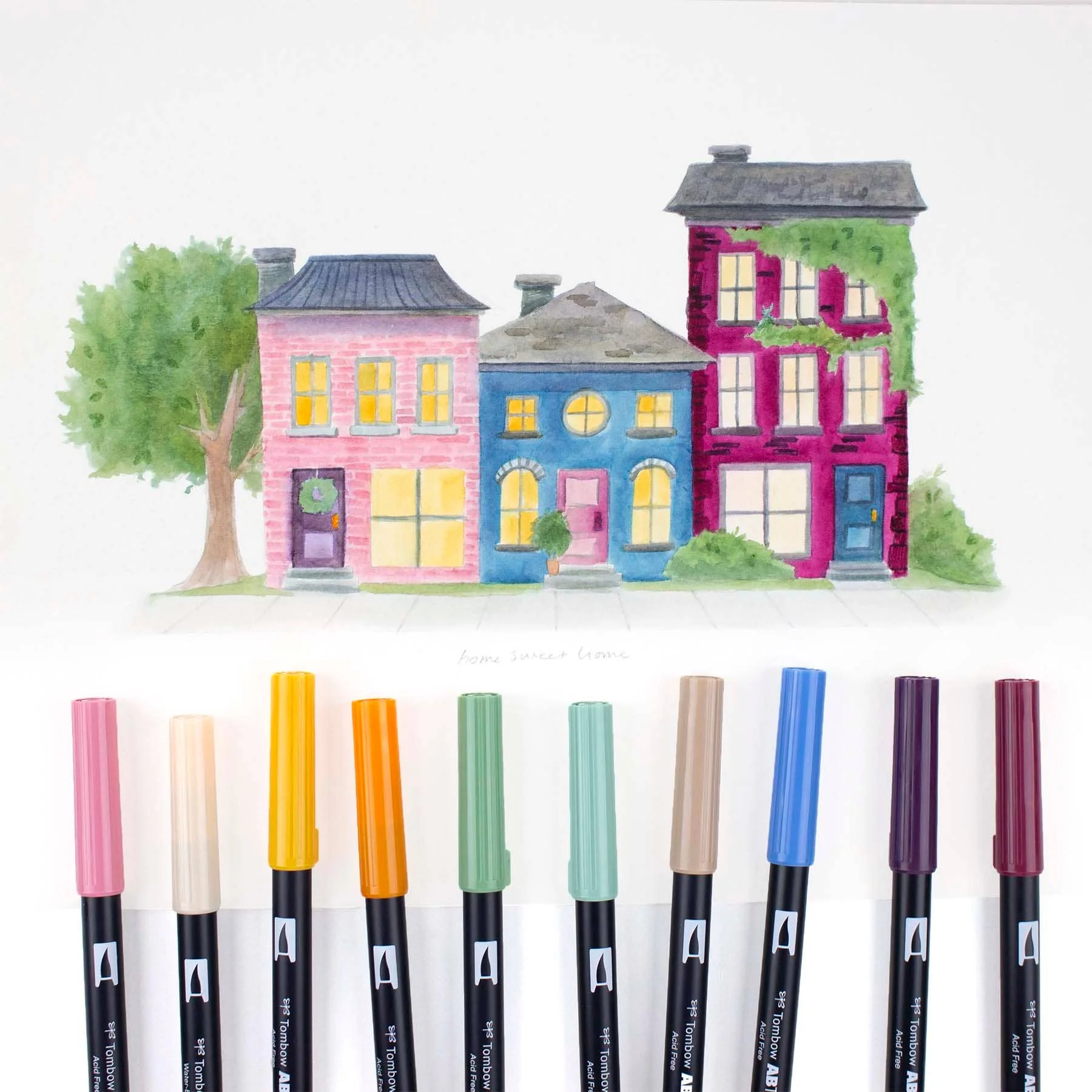 Dual Brush Pen Art Markers: Cottage 10-Pack - Image 7