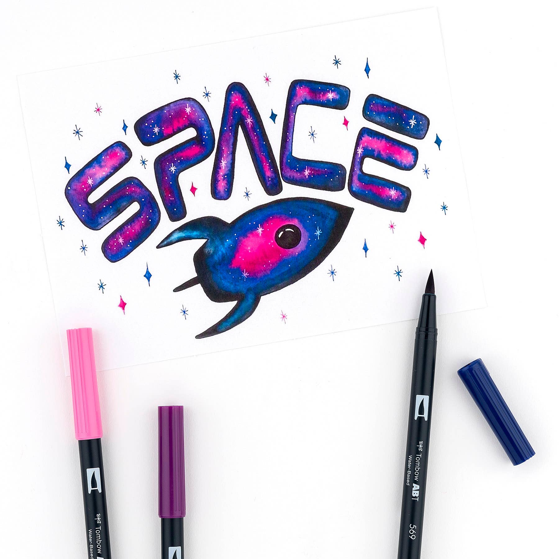 Dual Brush Pen Art Markers: Galaxy 10-Pack - Image 6