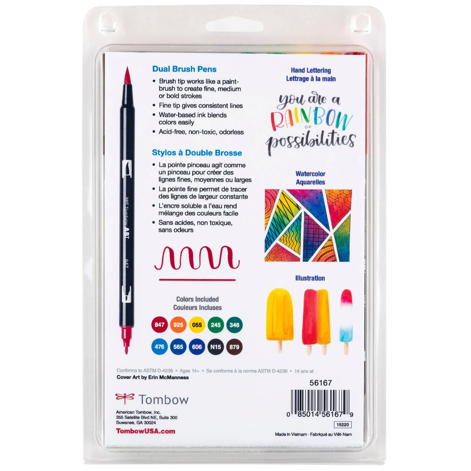 Dual Brush Pen Art Markers: Primary - 10-Pack - Image 11
