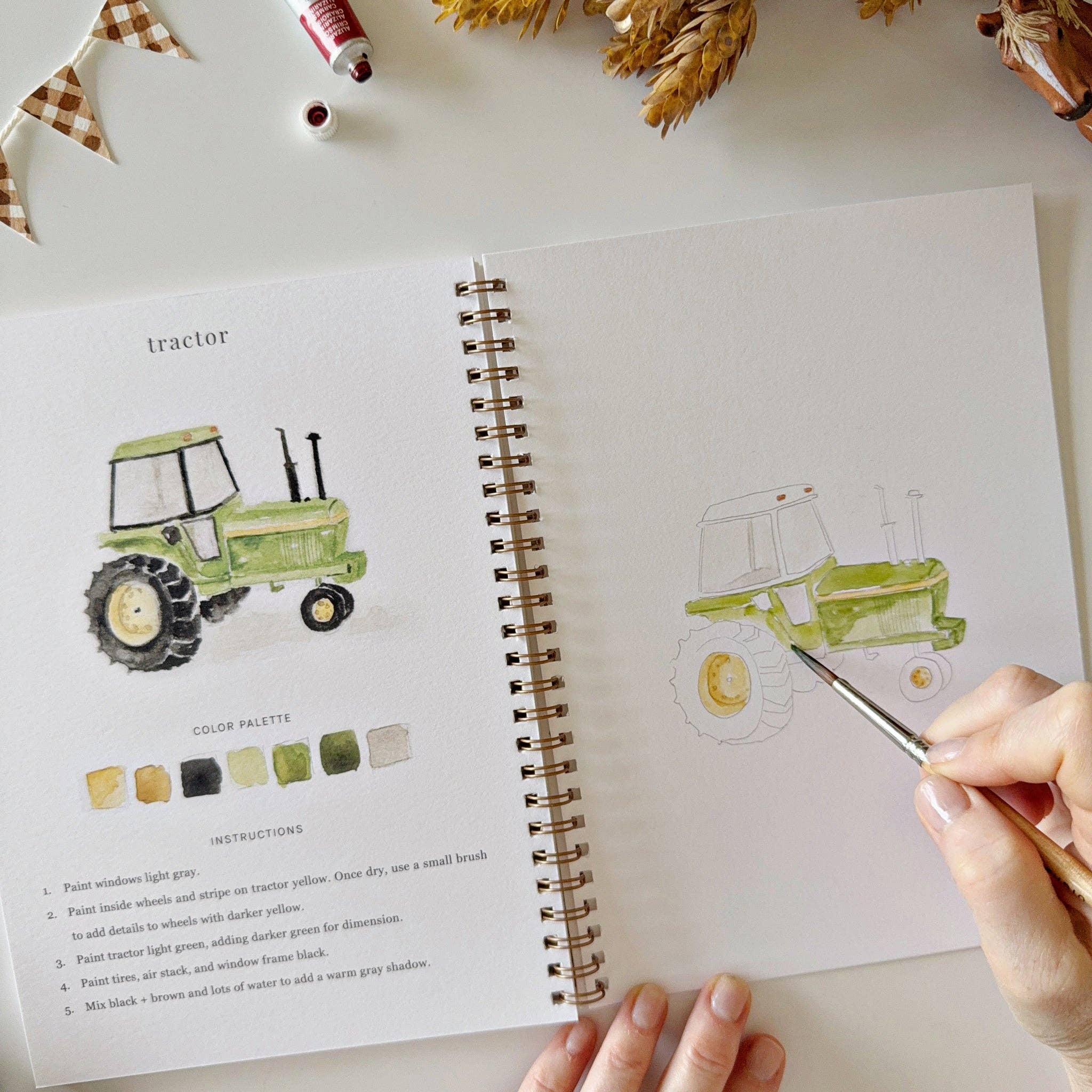 Farm Watercolor Workbook - Image 7
