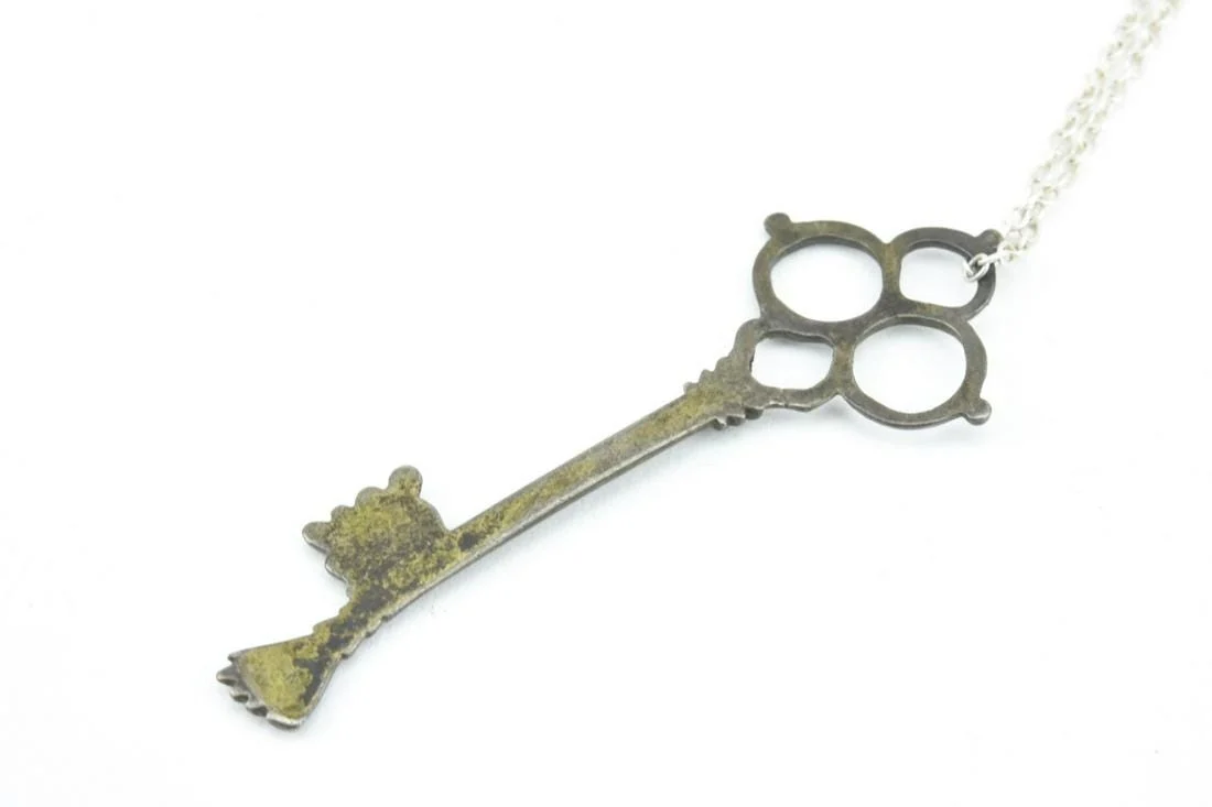 Figa Skeleton Key Pendant On Sterling Silver Chain - Image 4