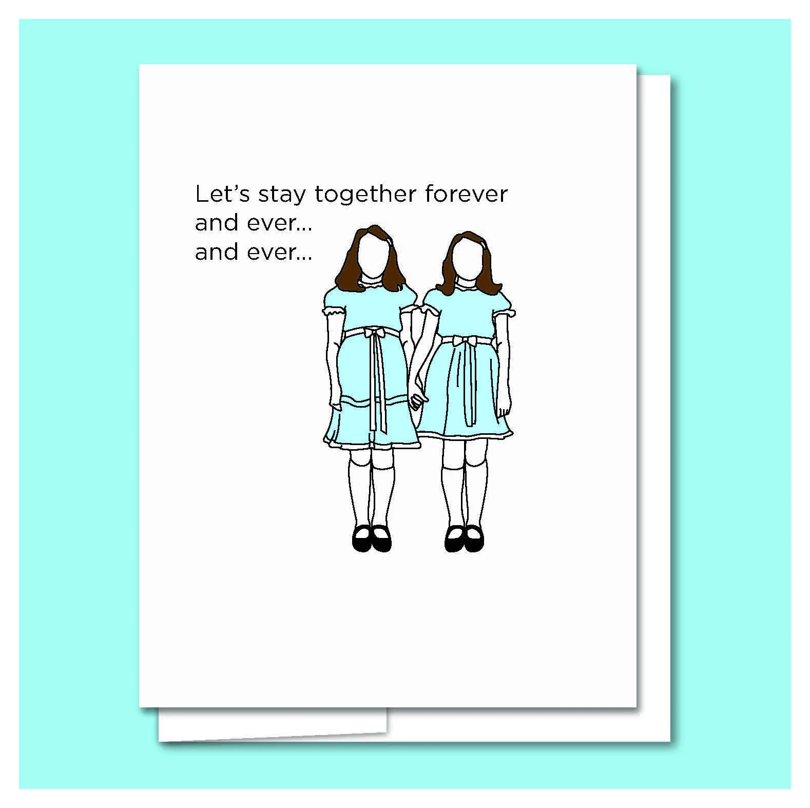Forever - Letterpress Funny Love Card - Image 2