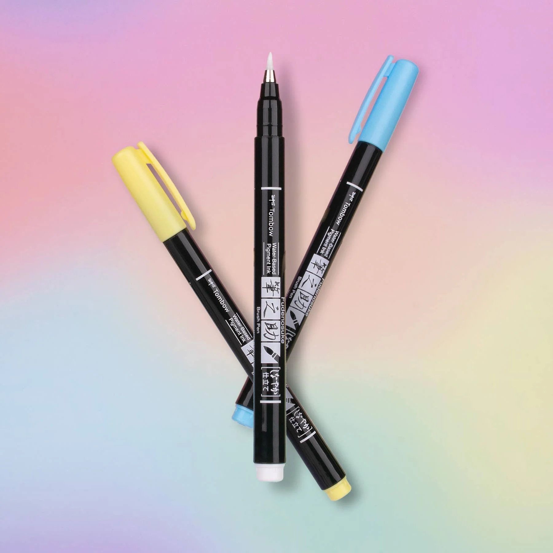 Fudenosuke Pastel Brush Pens, 6-Pack - Image 13