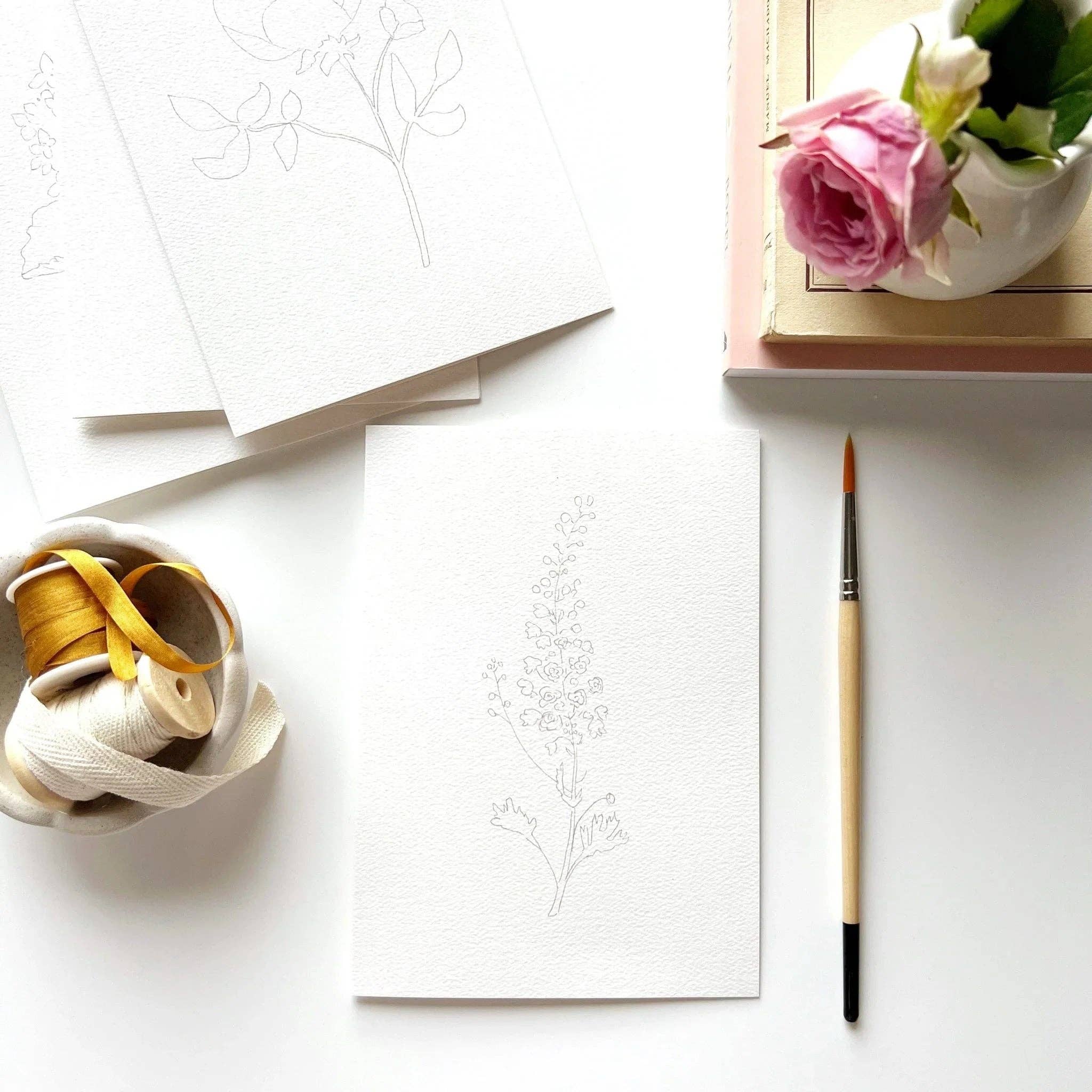 Garden Floral Watercolor Notecard Set - Image 10