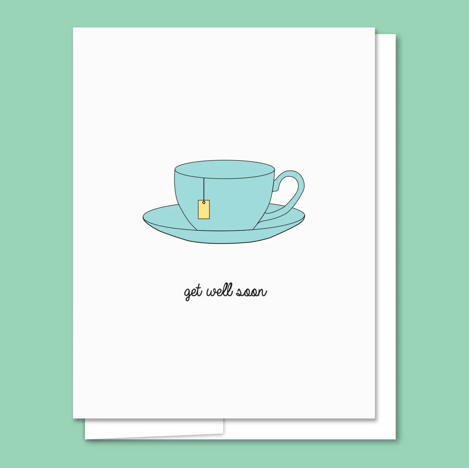 Get Well Tea - Letterpress Get Well Card - Image 2