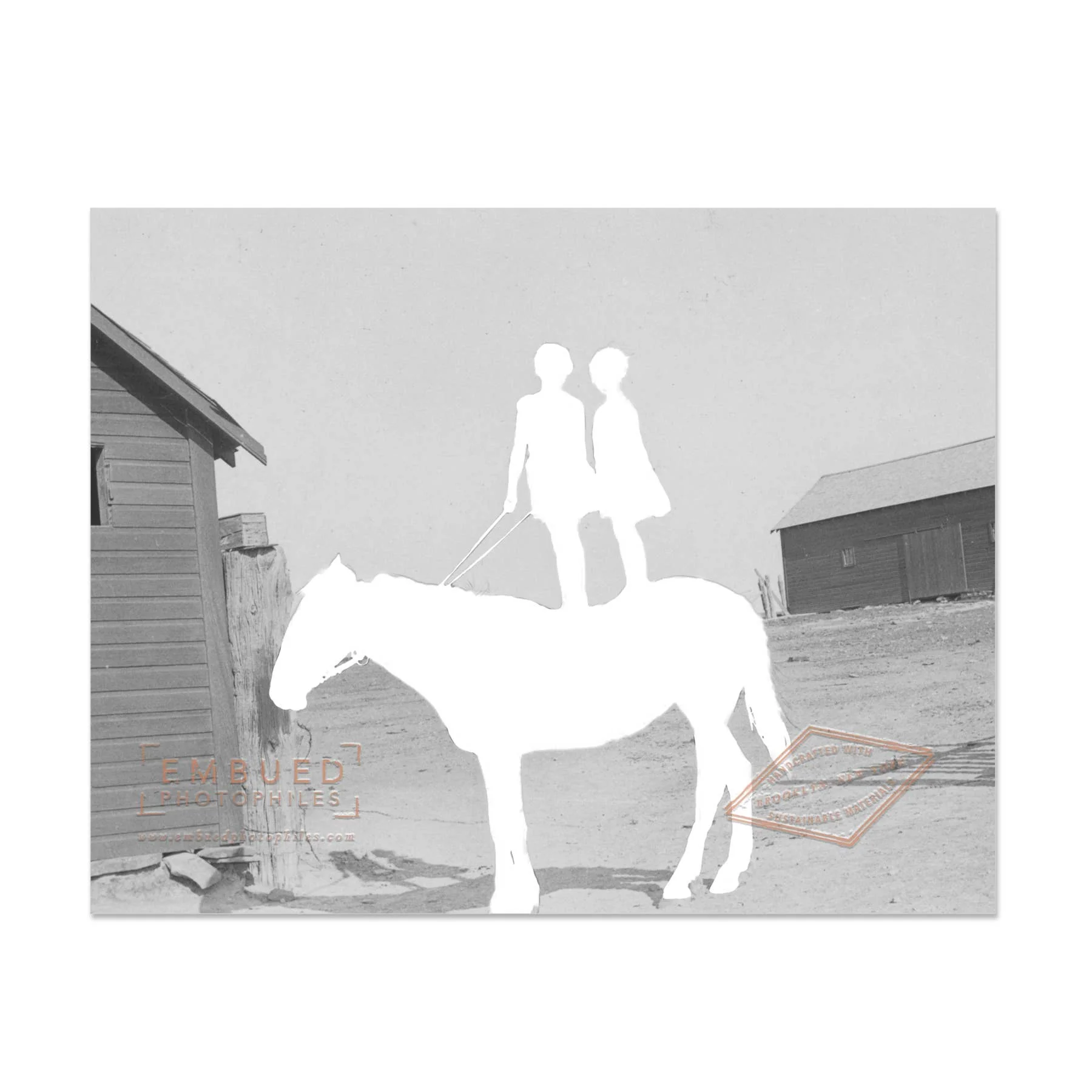 Girls on Horse Thank for Always Standing By My Side Card - Image 3