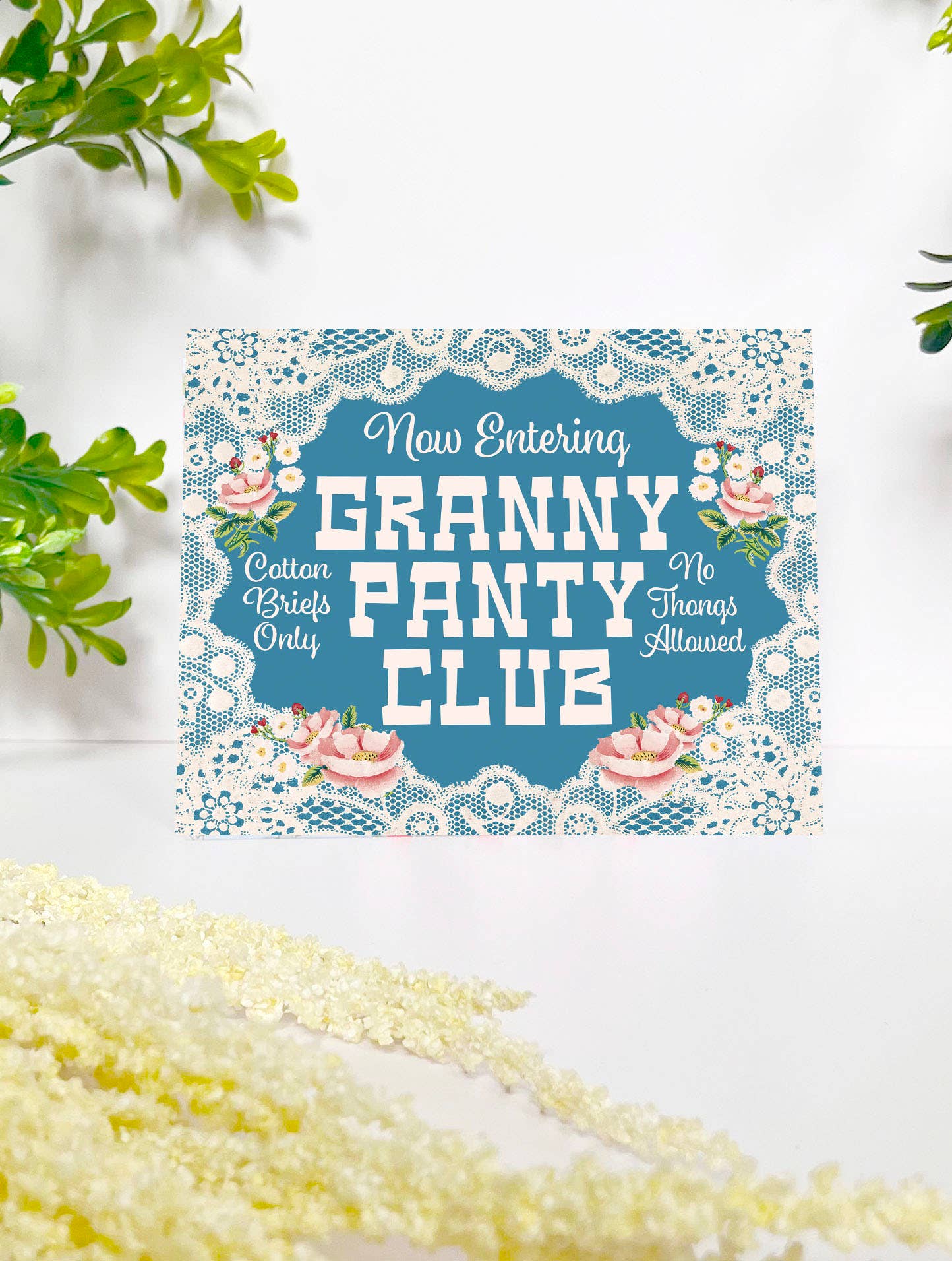 Granny Panty Club - Funny Birthday New Mom Friendship Card - Image 2