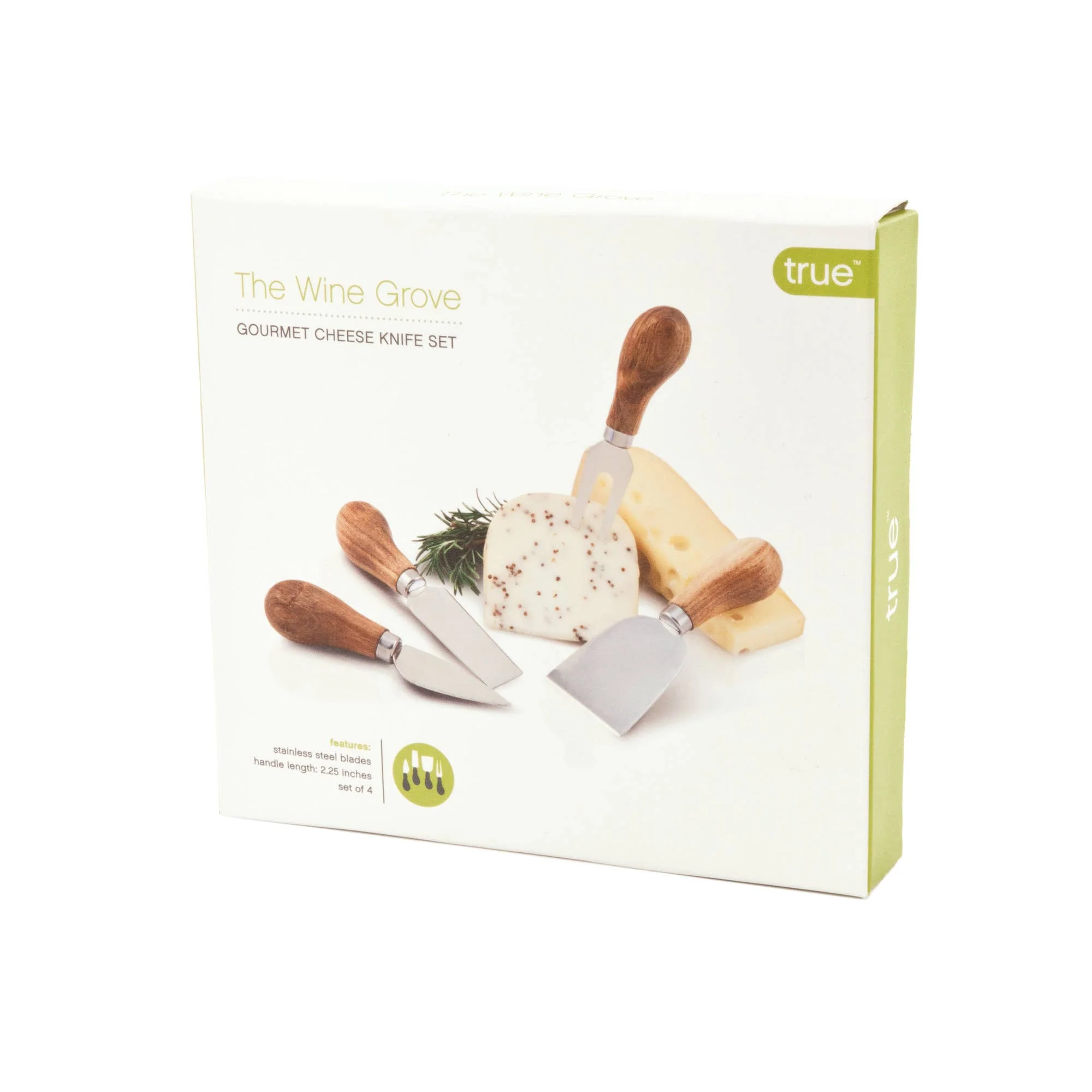 Grove Gourmet Cheese Tools with Acacia Wood Handles Set of 4 - Image 2