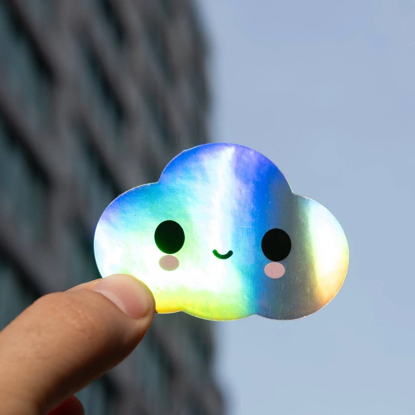 Holo Little Cloud Sticker - Image 2