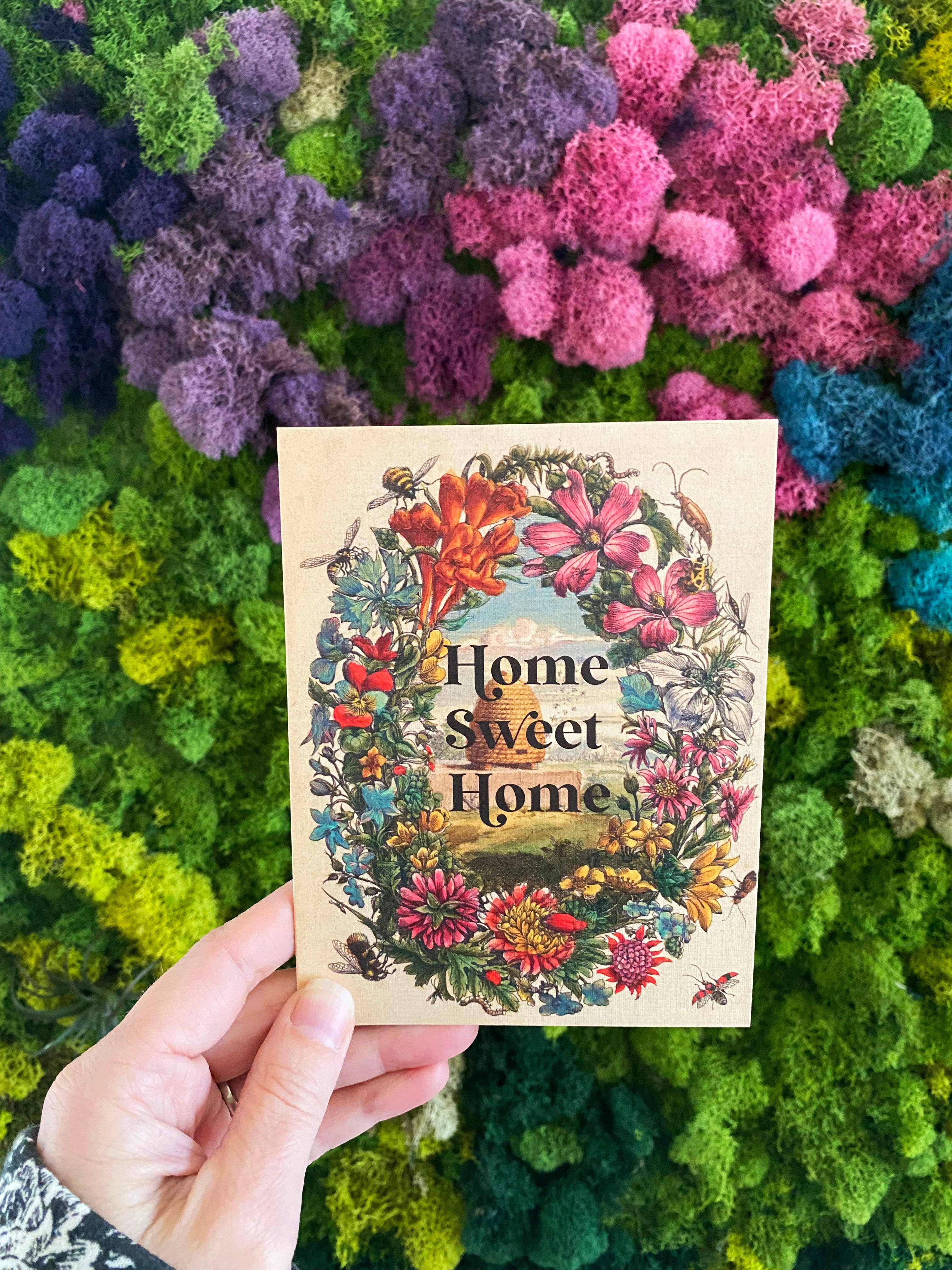 Home Sweet Home Cute Beehive Flowers Card - Love - Image 3