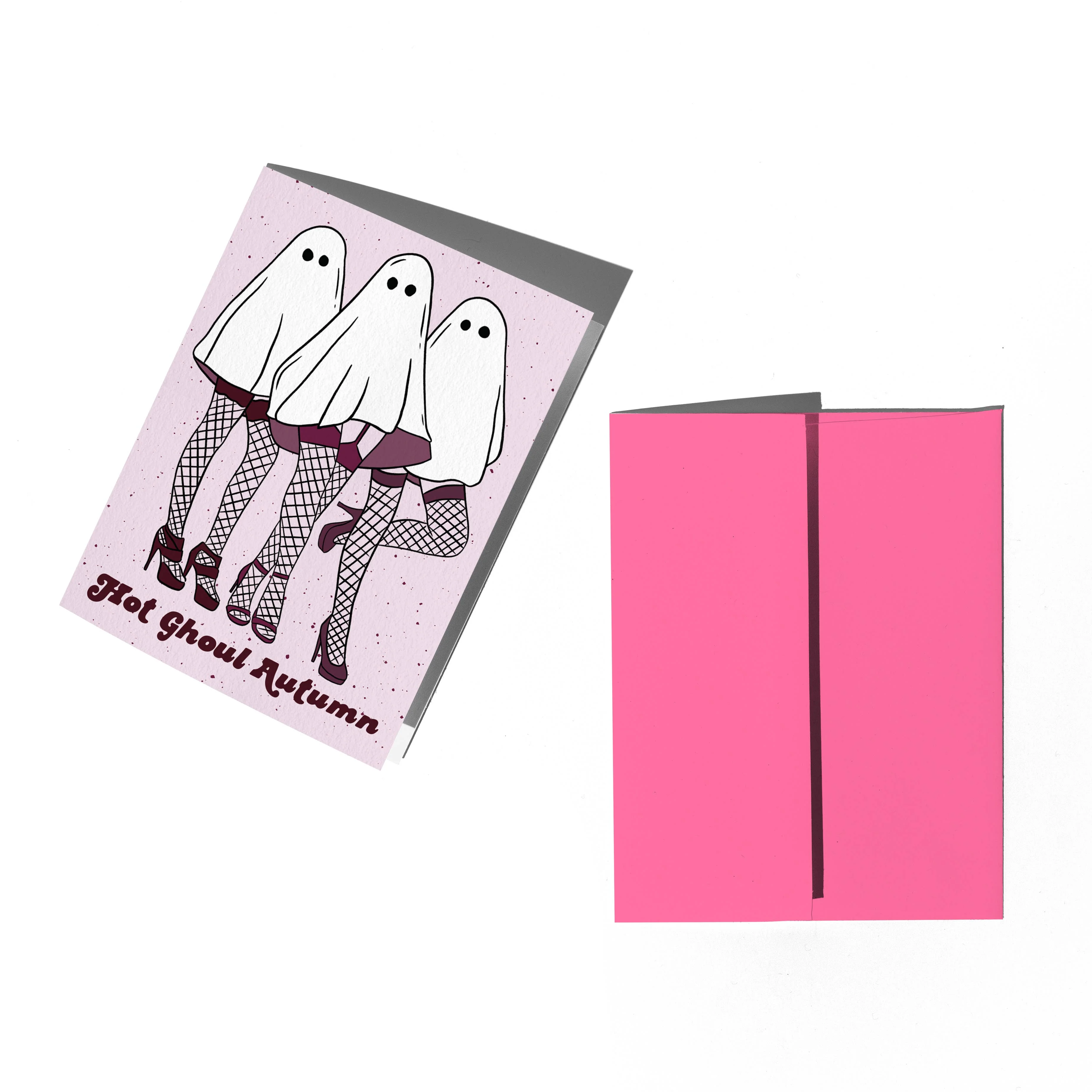 Hot Ghoul Autumn Halloween Card - Image 2