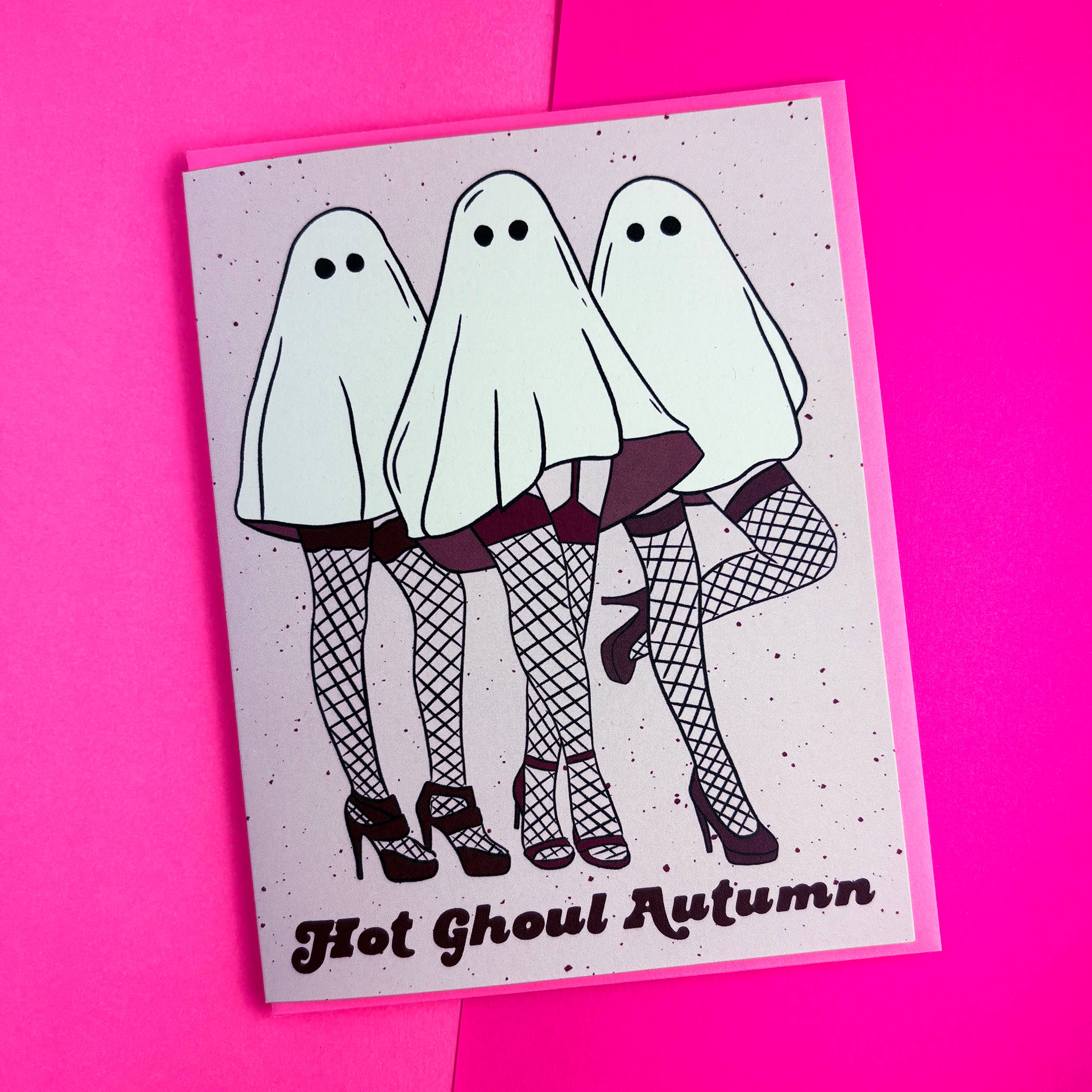 Hot Ghoul Autumn Halloween Card - Image 3