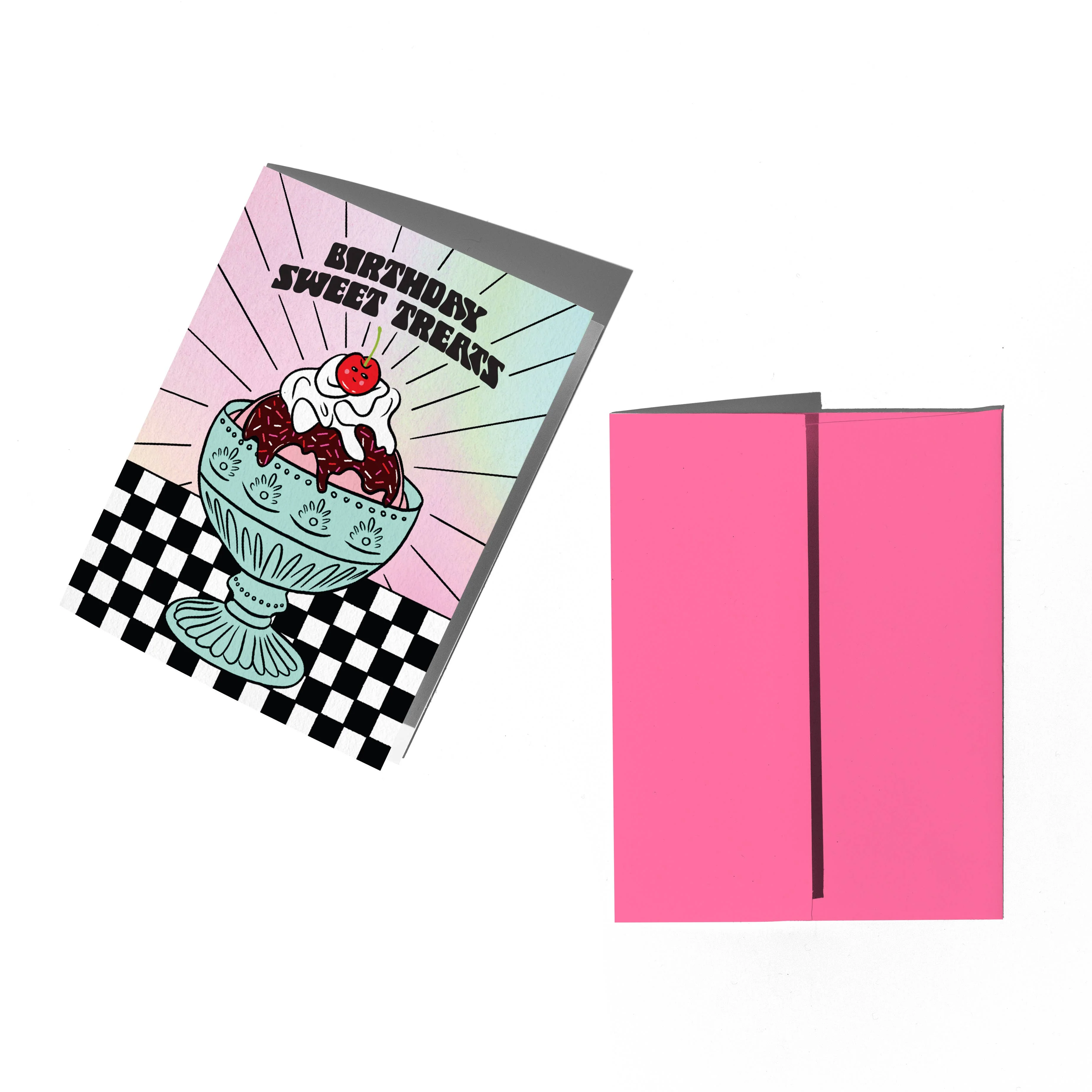 Ice Cream Sundae Birthday Card - Image 2