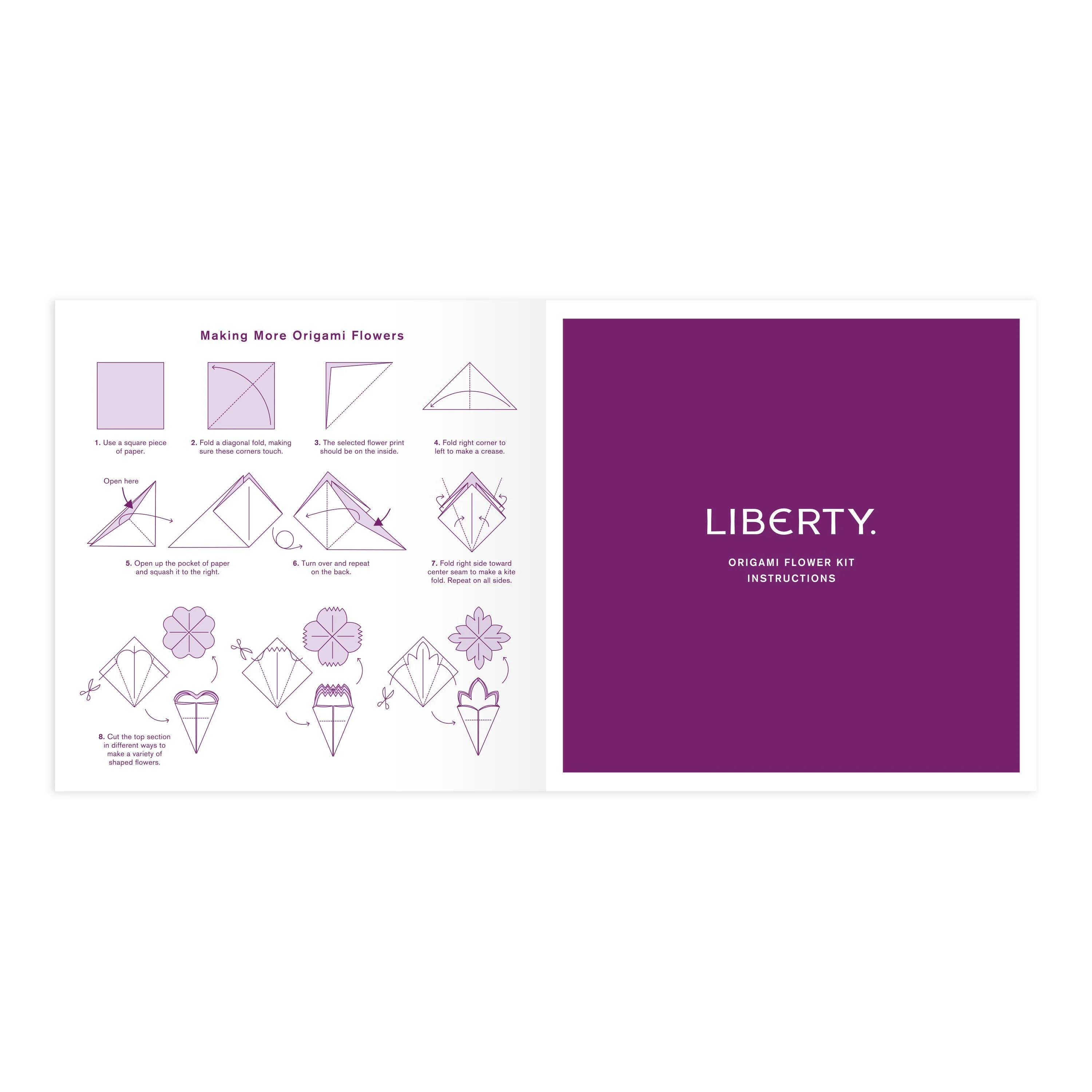 Liberty Classic Floral Origami Flower Kit - Image 4