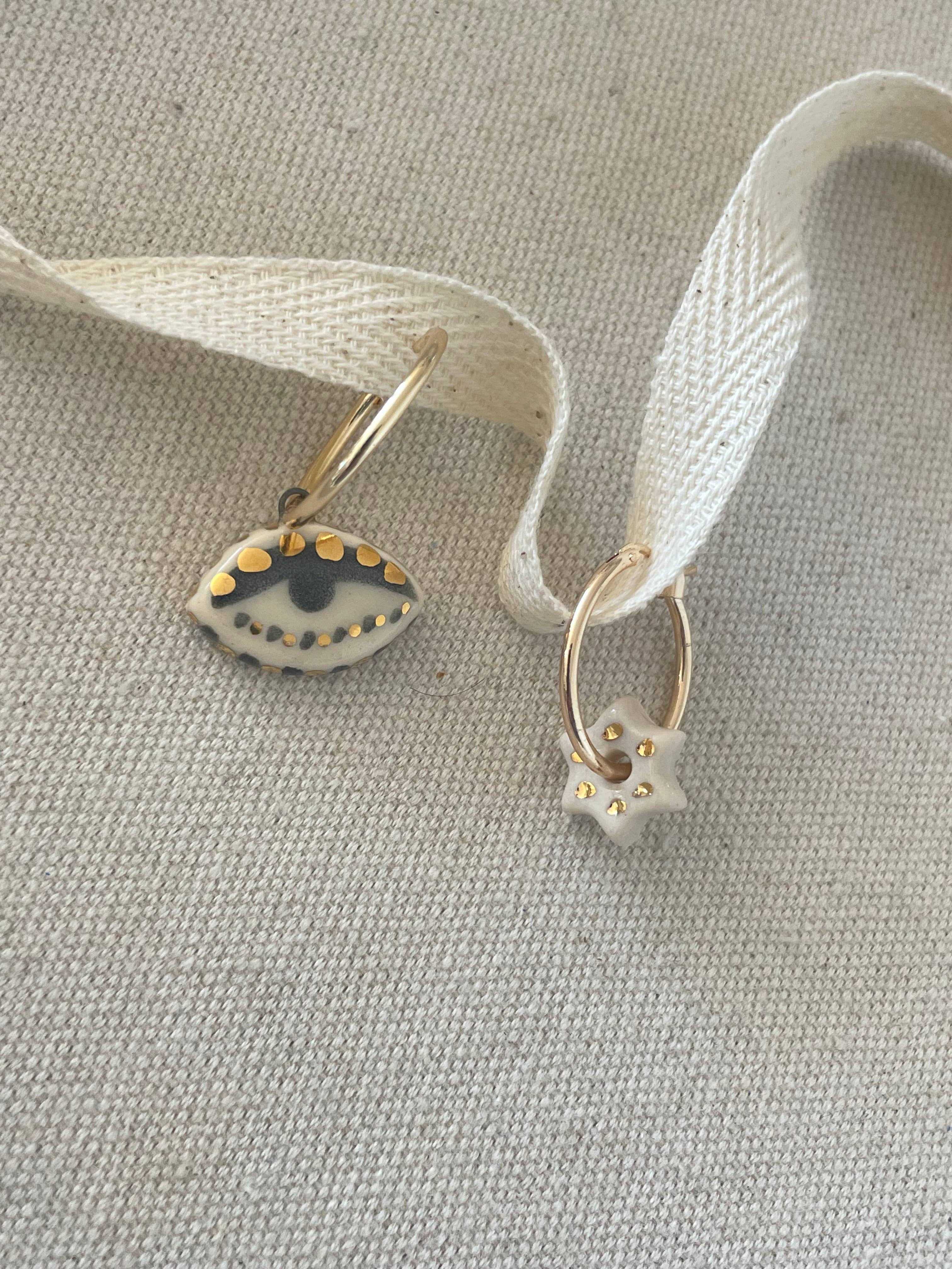 Mismatched Eye + Star earrings - Image 7
