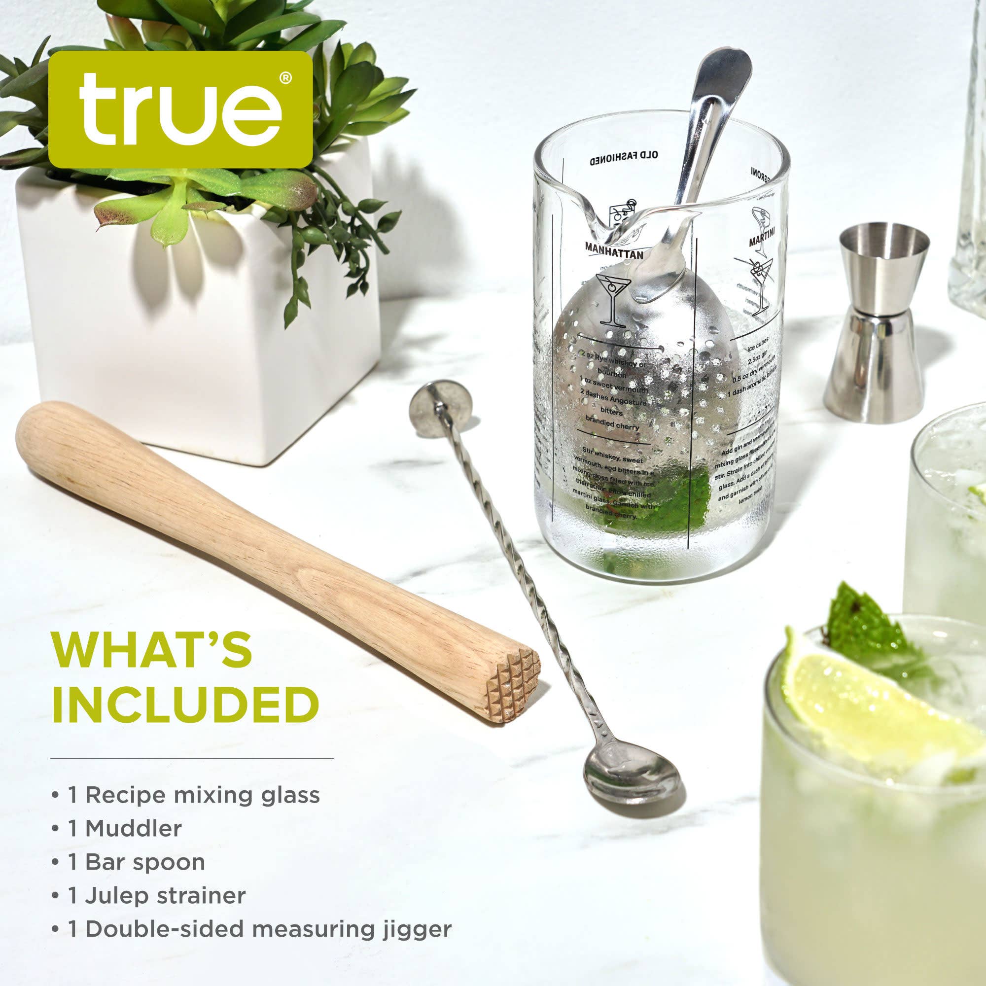 Mixologist Cocktail Mixing Bartender Kit Set of 5 - Image 6