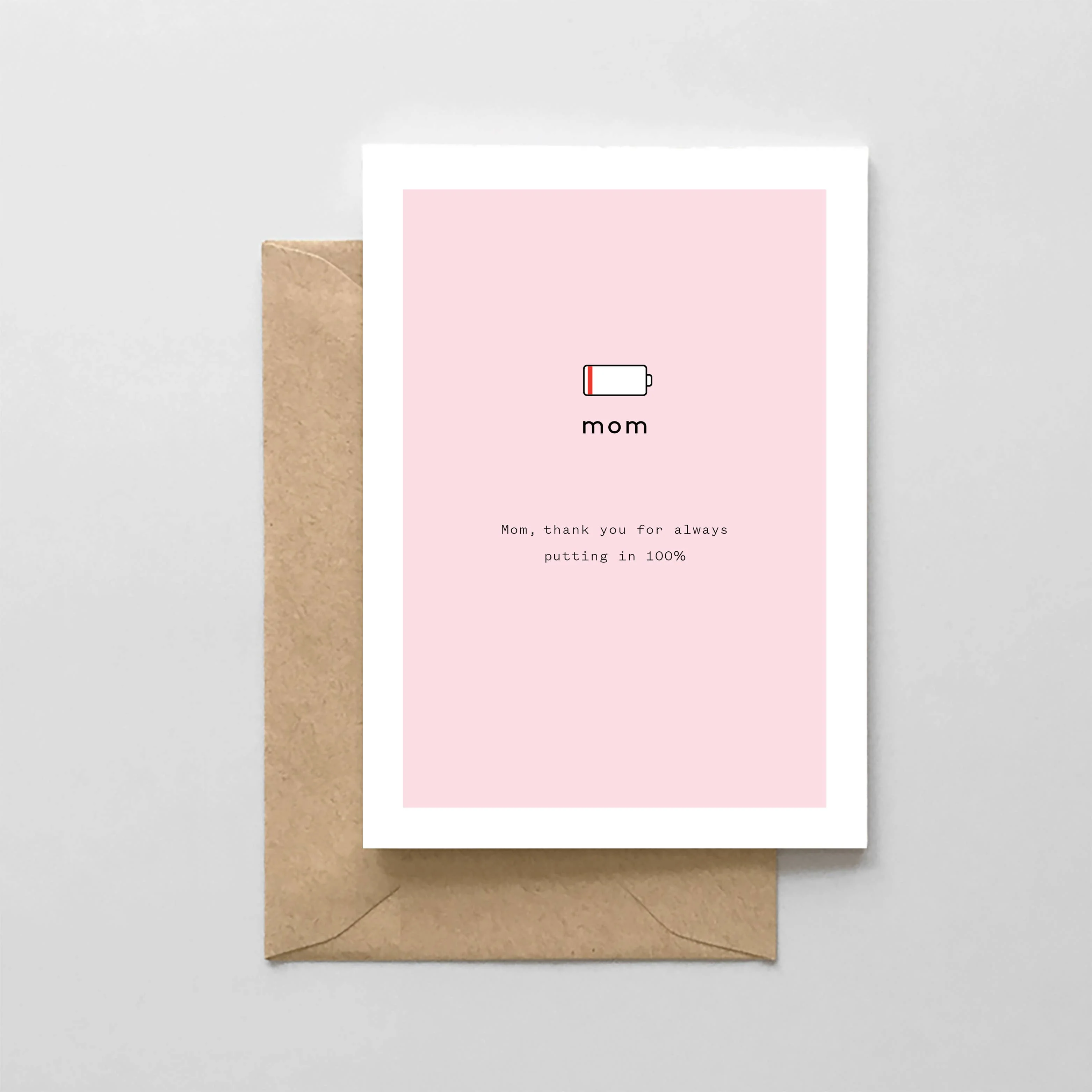 Mom Battery - Mother's Day Card