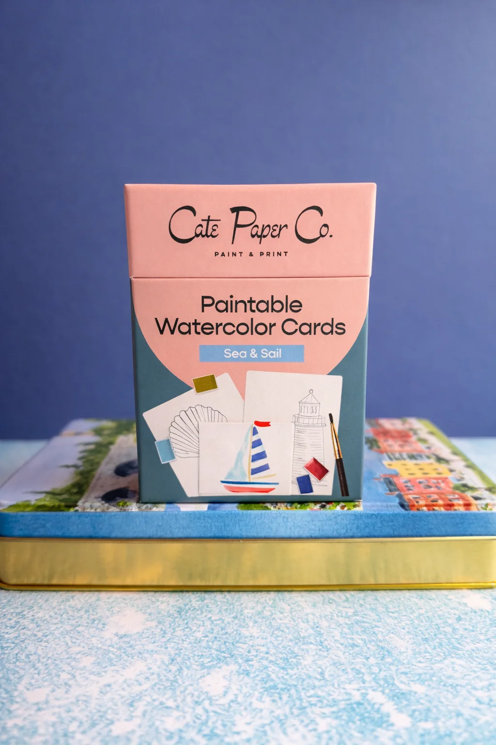 Paintable Watercolor Card Deck: Sea & Sail