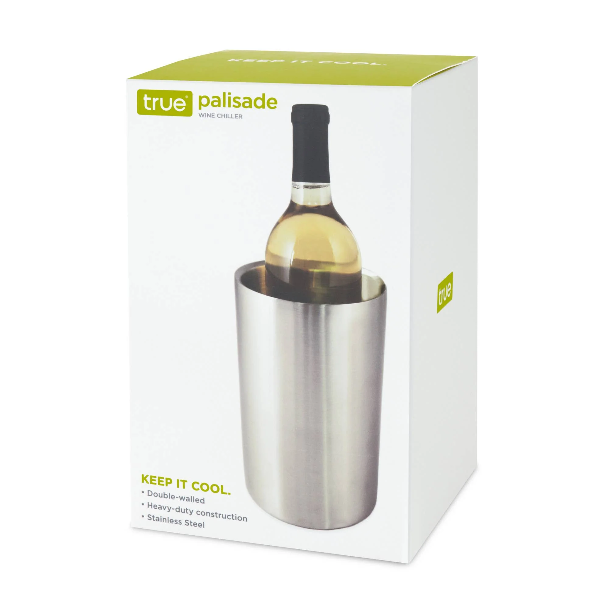 Palisade Double Wall Polished Stainless Steel Wine Chiller - Image 2