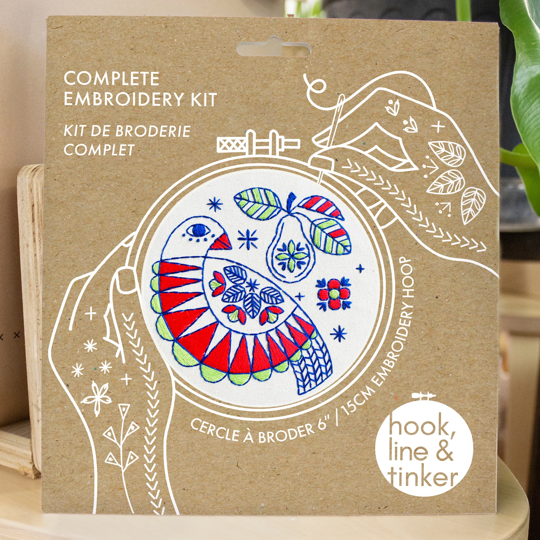 Partridge Complete Embroidery Kit - Image 2