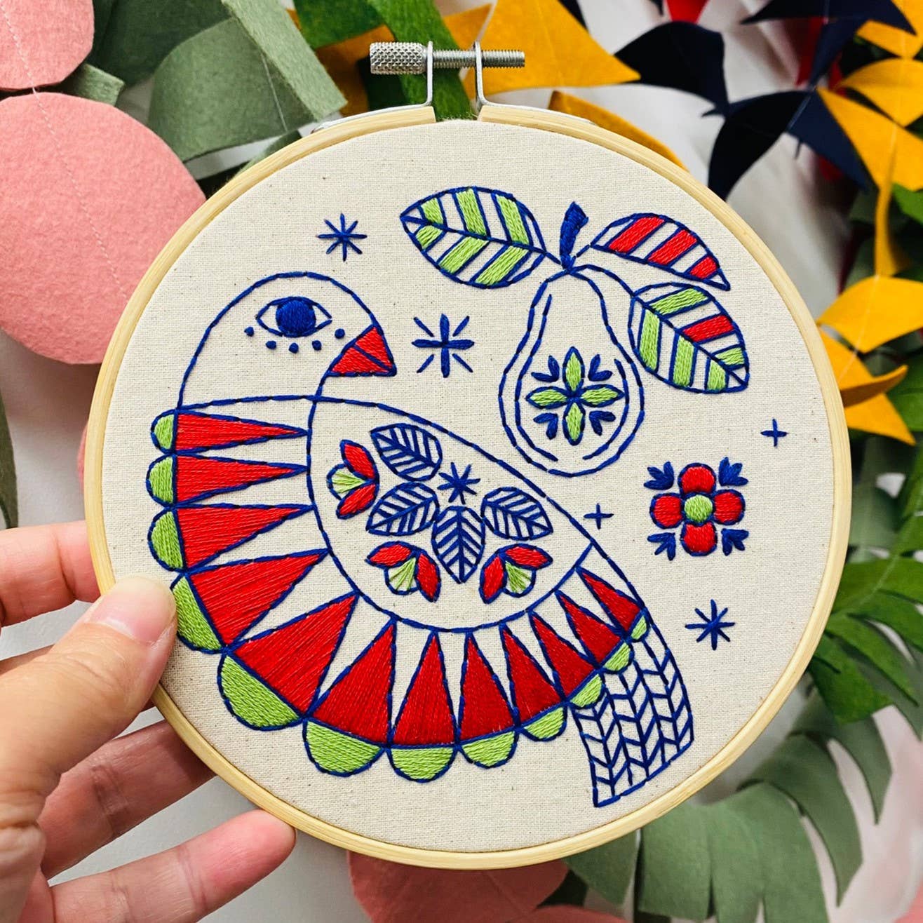 Partridge Complete Embroidery Kit - Image 4