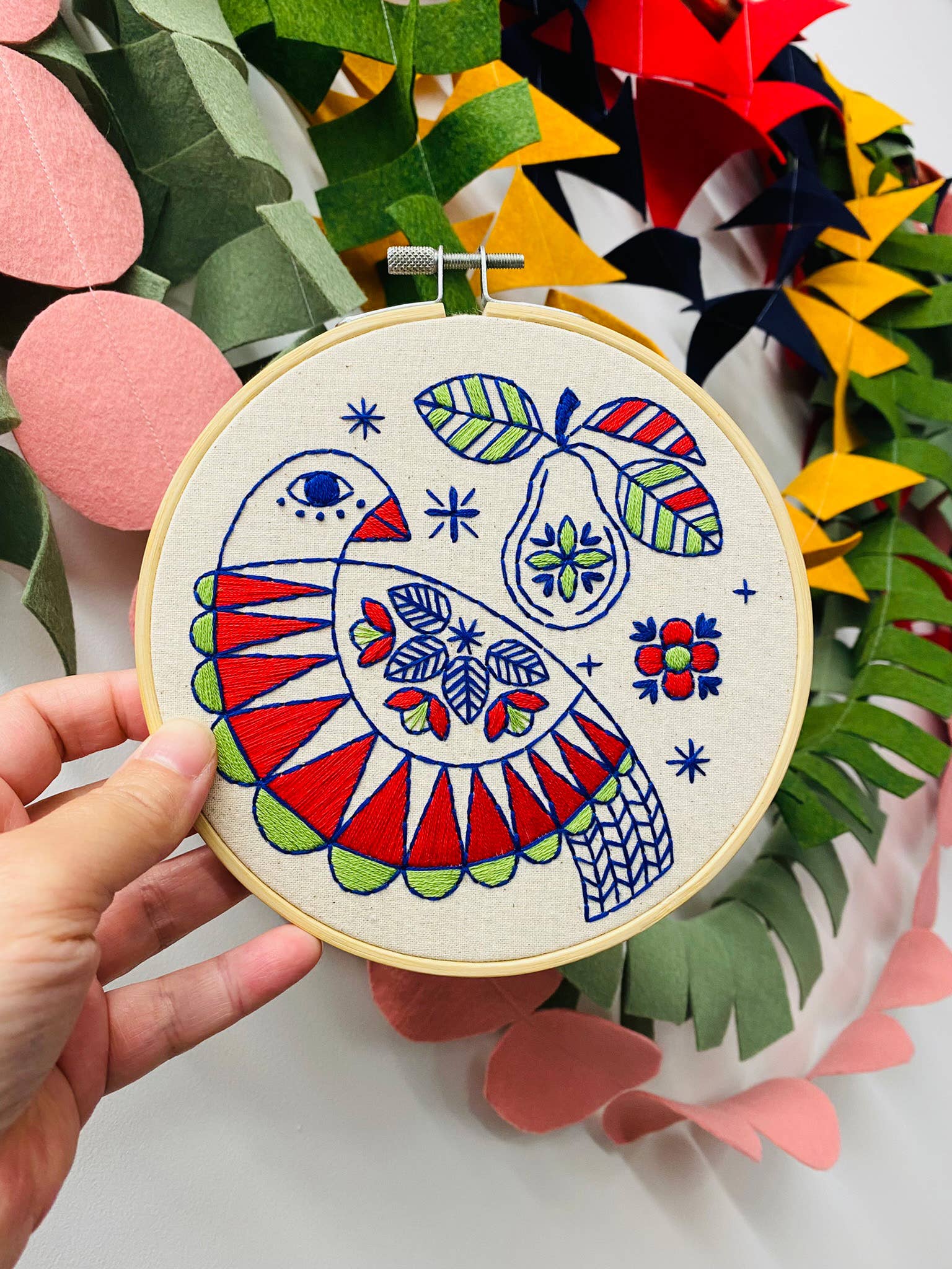 Partridge Complete Embroidery Kit - Image 5