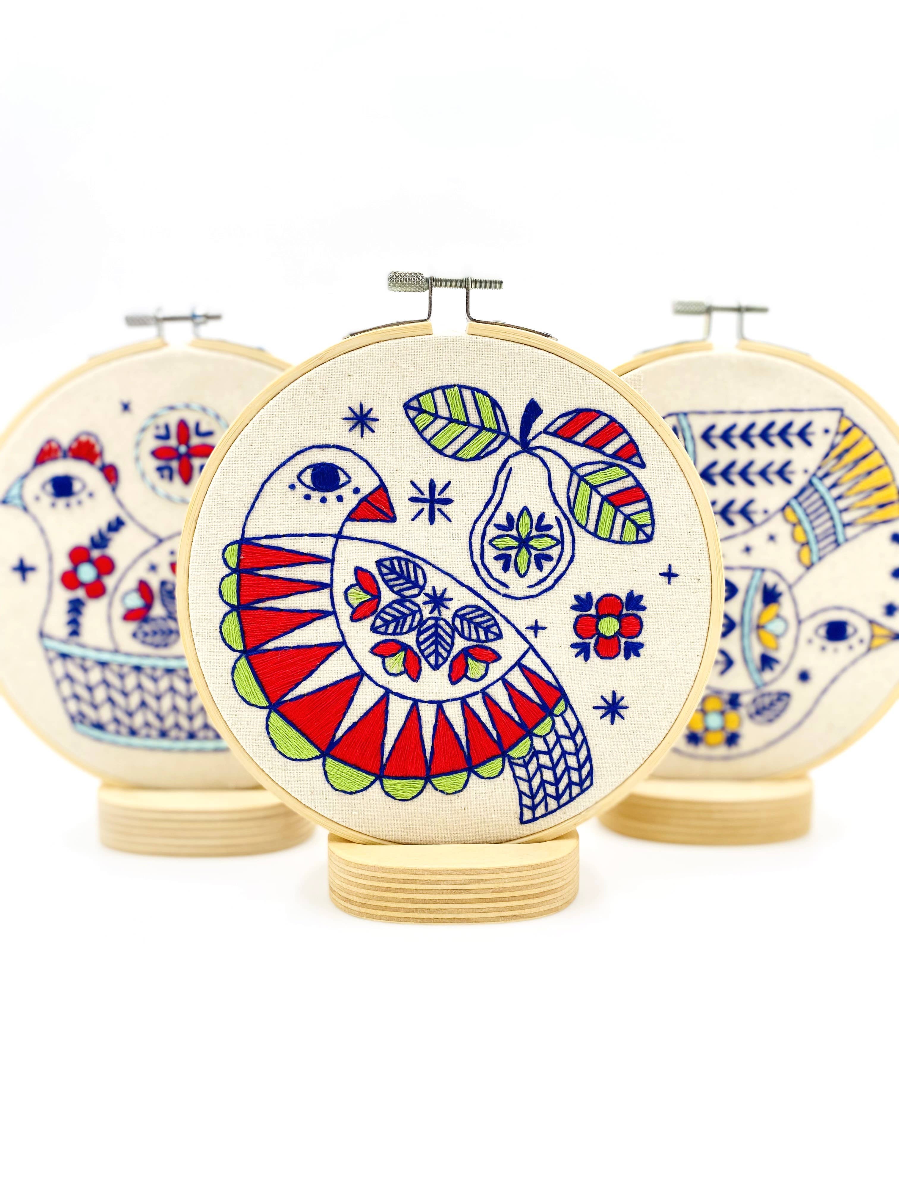 Partridge Complete Embroidery Kit - Image 7