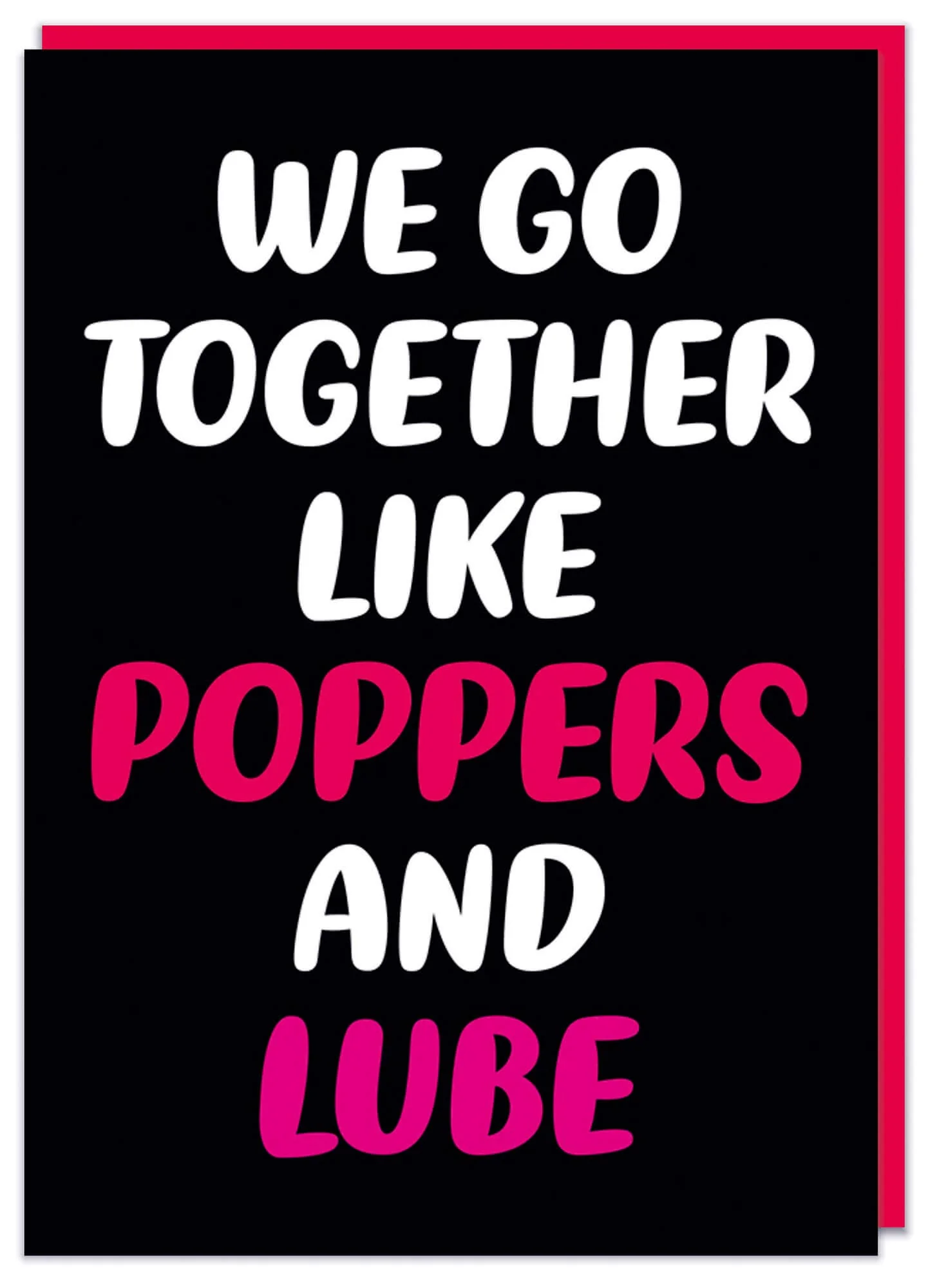 Poppers and Lube Greeting Card - Image 2