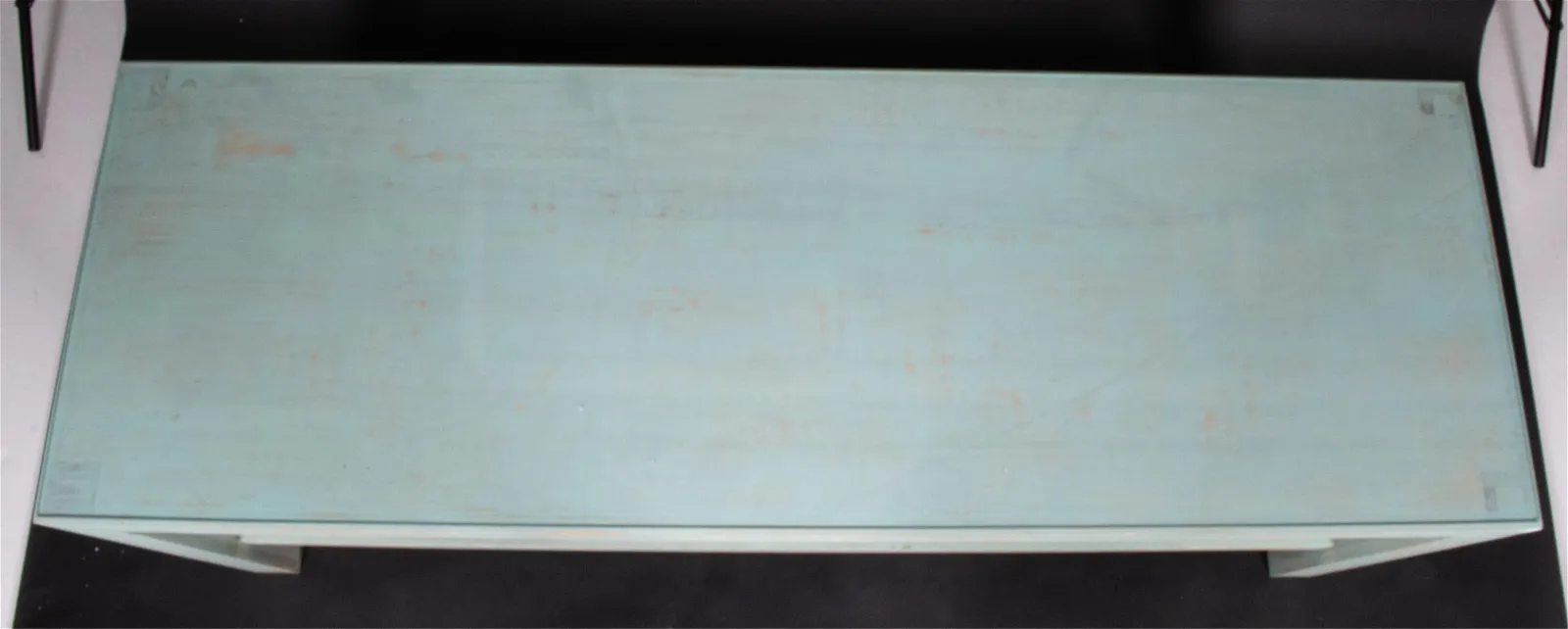 Robin's Egg Washed Two-Tier Console - Image 4